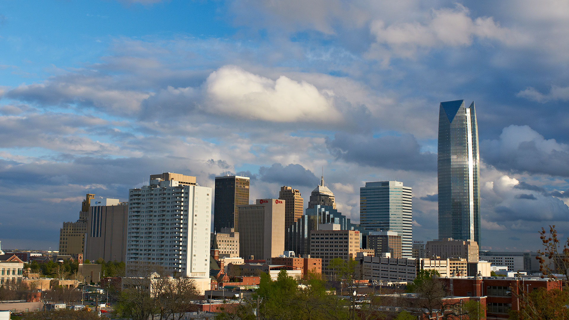 Oklahoma City Skyline, Monitor LLC, Home monitor, Oklahoma City, 1920x1080 Full HD Desktop