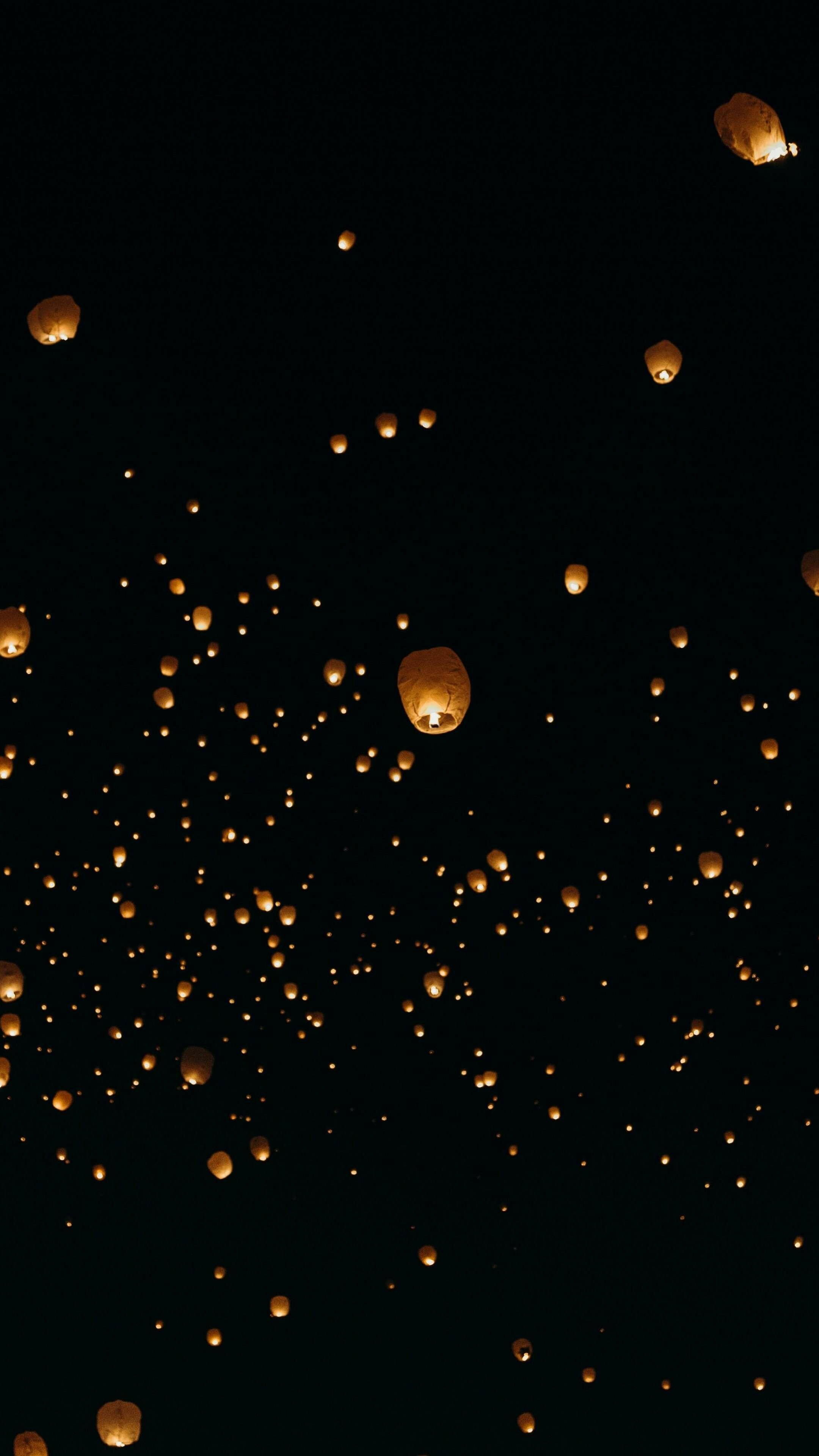 Sky lanterns, Lanterns Wallpaper, 2160x3840 4K Phone