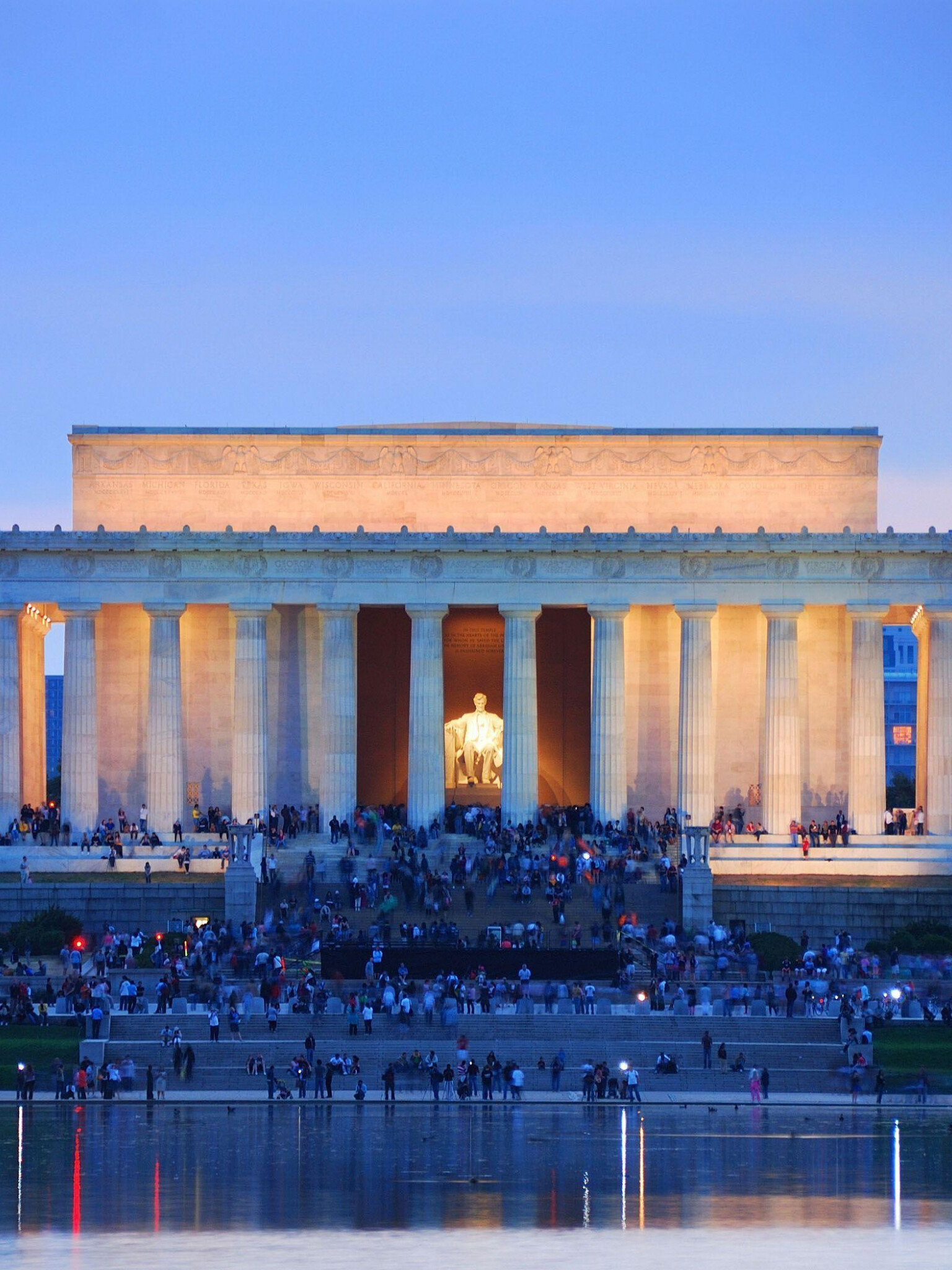 Lincoln Memorial wallpaper, HD quality, Free download, Washington D. C. 's pride, 1540x2050 HD Phone