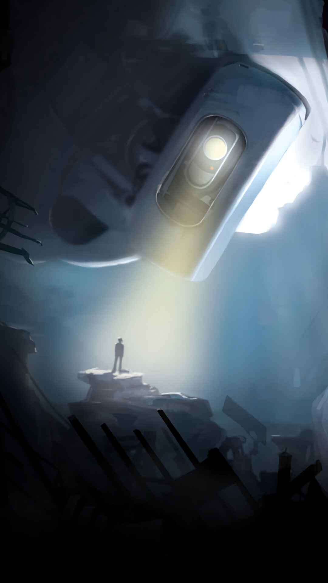 Portal 2, Phone gaming wallpaper, Immersive experience, Futuristic scenery, 1080x1920 Full HD Phone