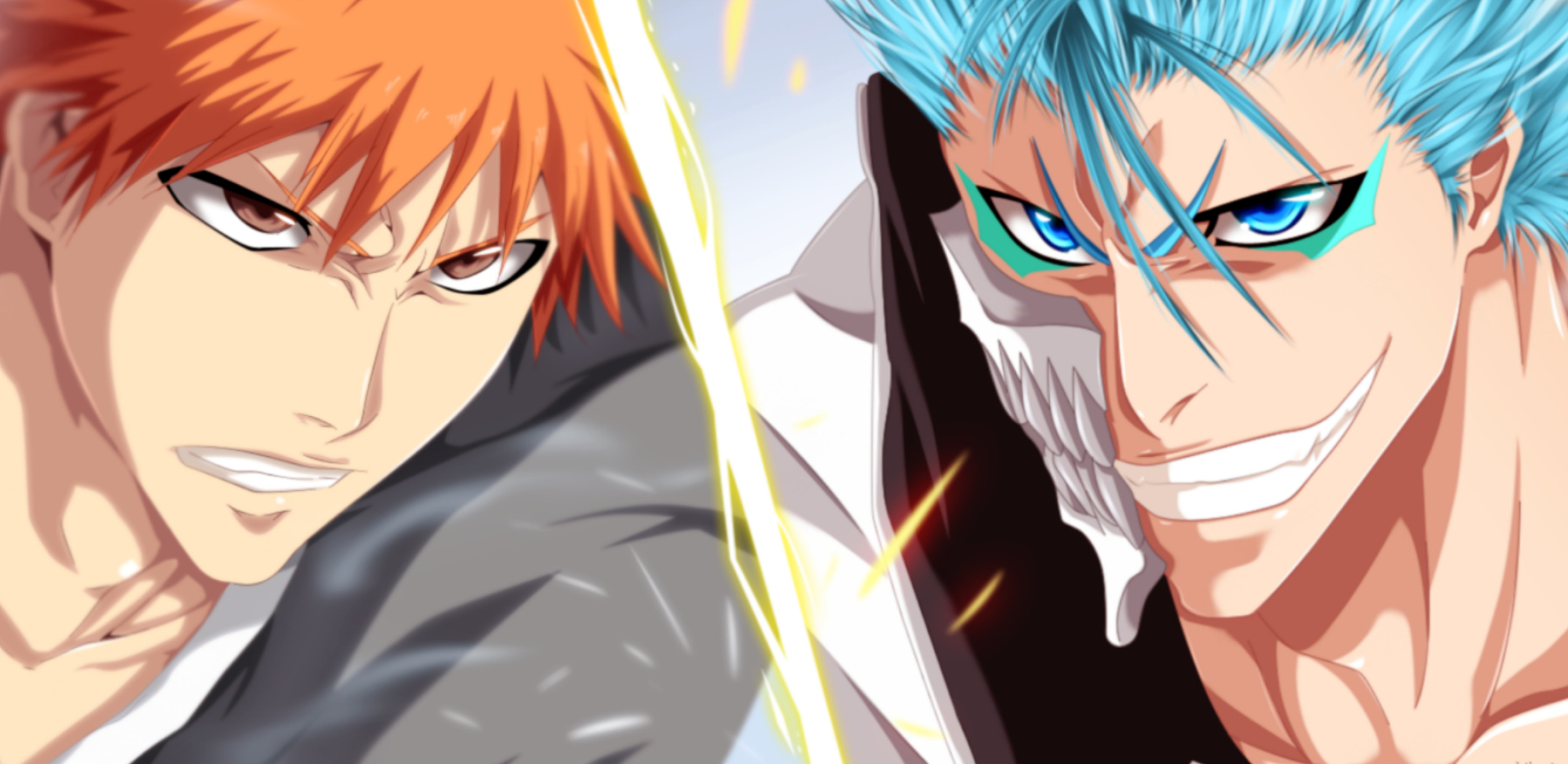 Grimmjow Jaggerjack, HD wallpaper, Bleach anime, Intriguing background, 2300x1120 Dual Screen Desktop