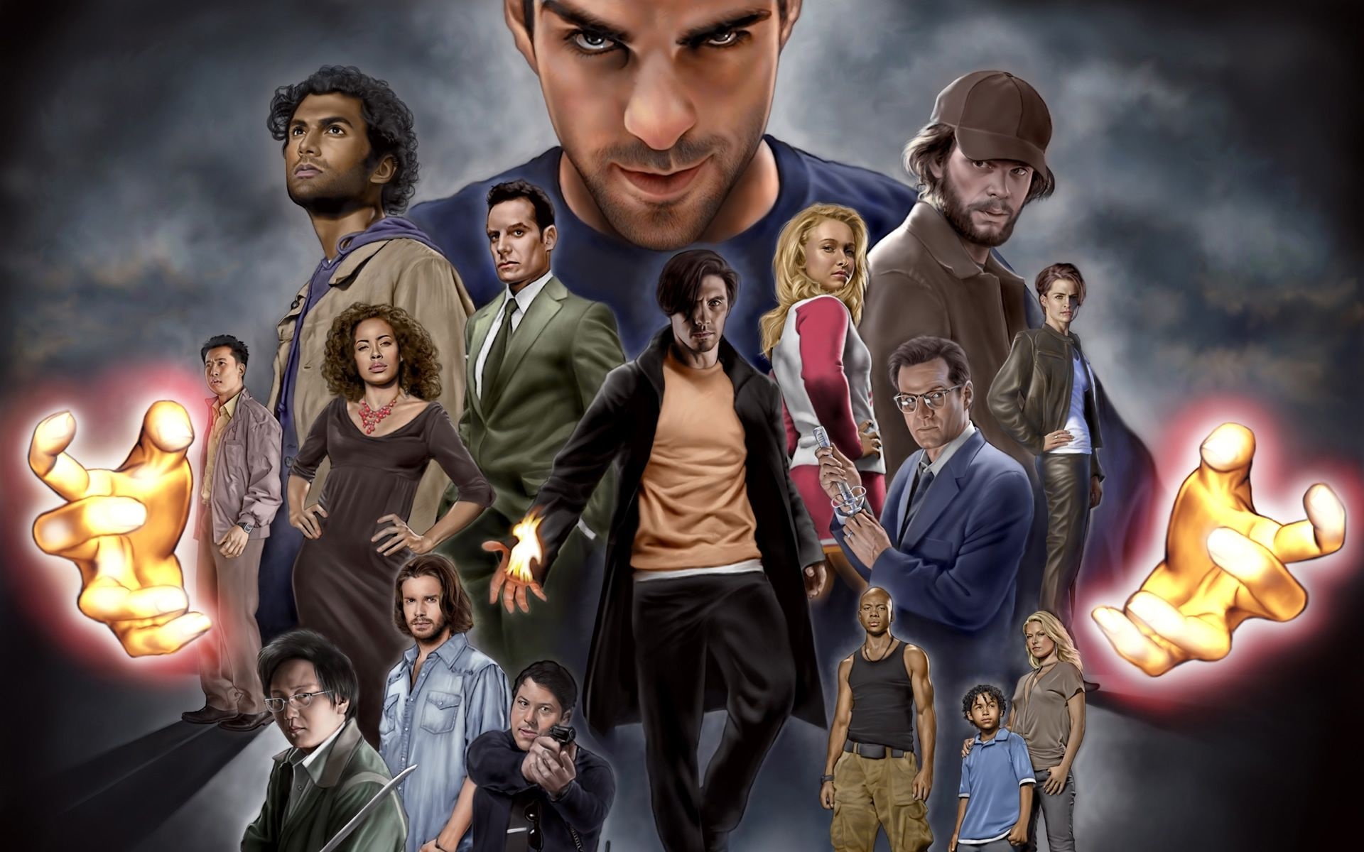 Heroes TV Series, Movie actors, Heroes artwork, Gripping TV series, 1920x1200 HD Desktop