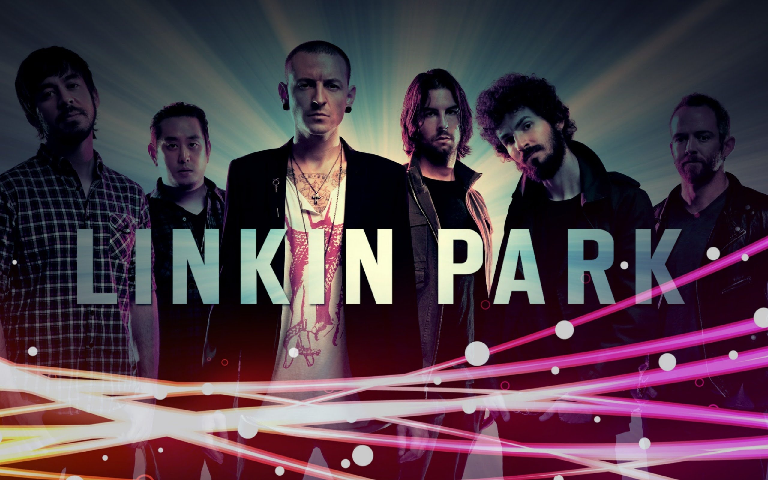 Linkin Park band, American rock, Digital art, Musical essence, 2560x1600 HD Desktop