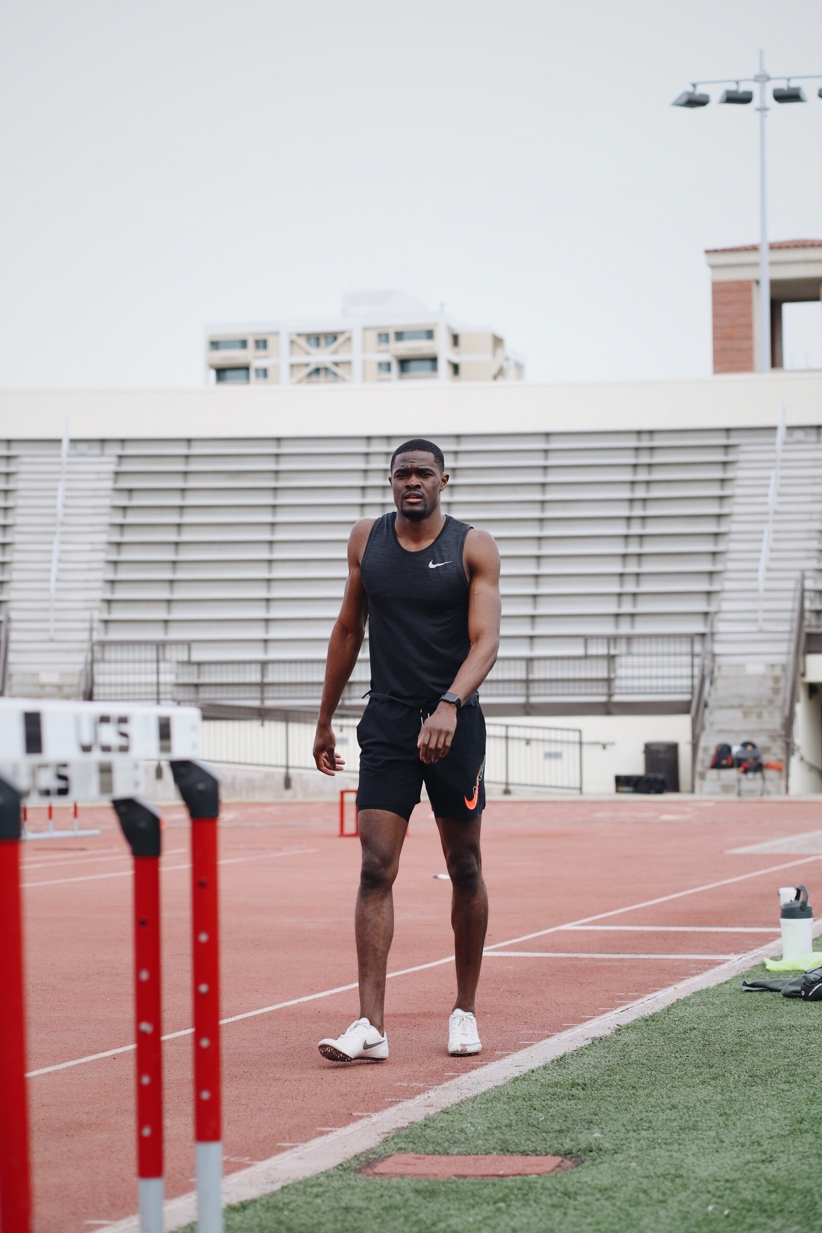 Rai Benjamin, Jarami Bond partnership, Rising star athlete, Track events, 1600x2400 HD Phone