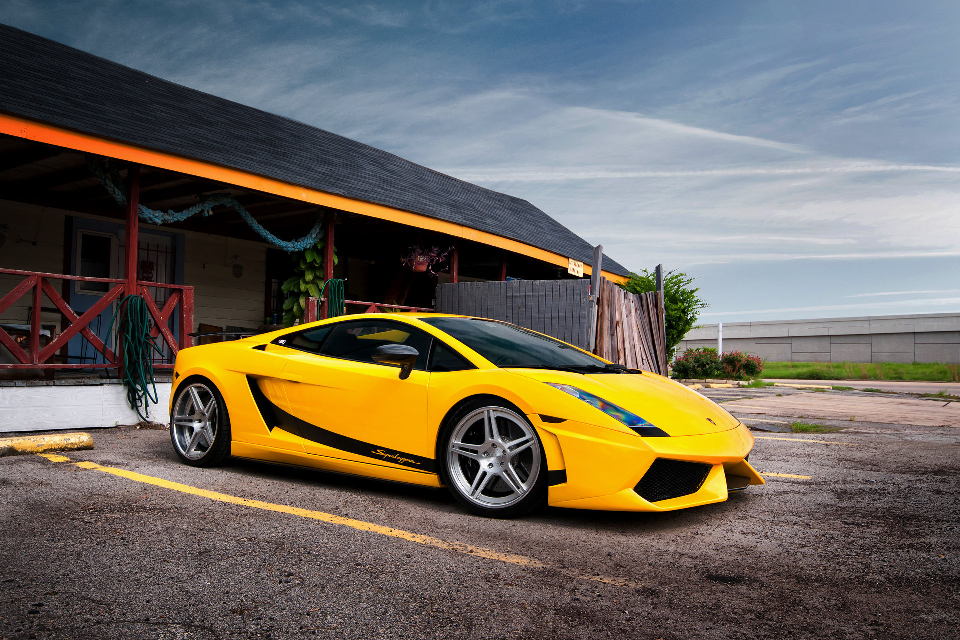 Yellow Lamborghini Gallardo, Superleggera wallpaper, High-definition wallpaper, Automotive beauty, 1920x1280 HD Desktop