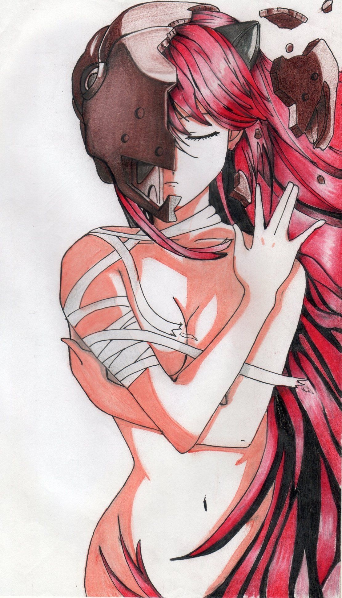 Elfen Lied, Anime, Pin auf Elfenlied, Emotional series, 1120x1940 HD Phone