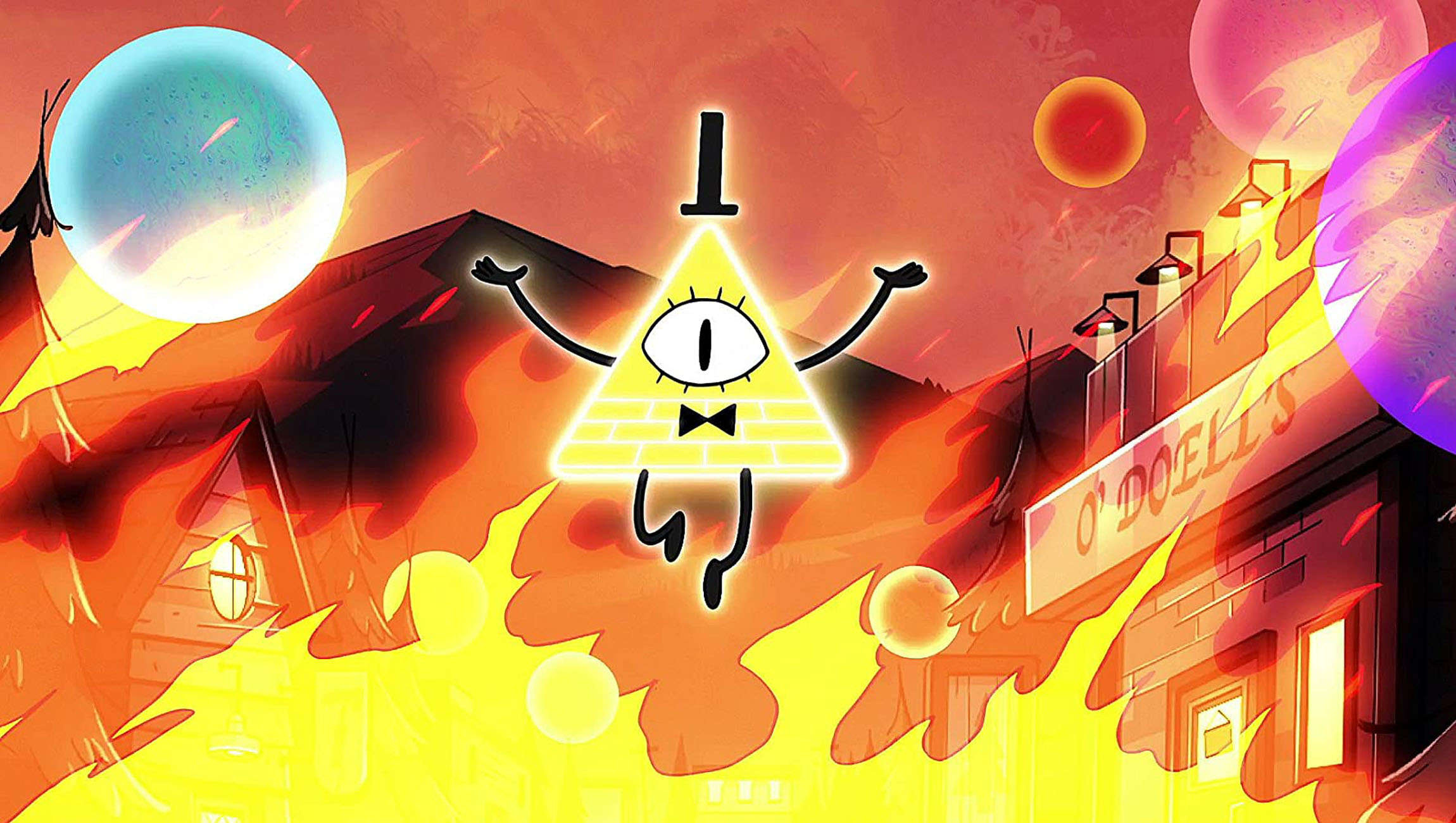 Human Bill Cipher, Psychology of conspiracy theories, Sami Hedstrand, 2300x1300 HD Desktop