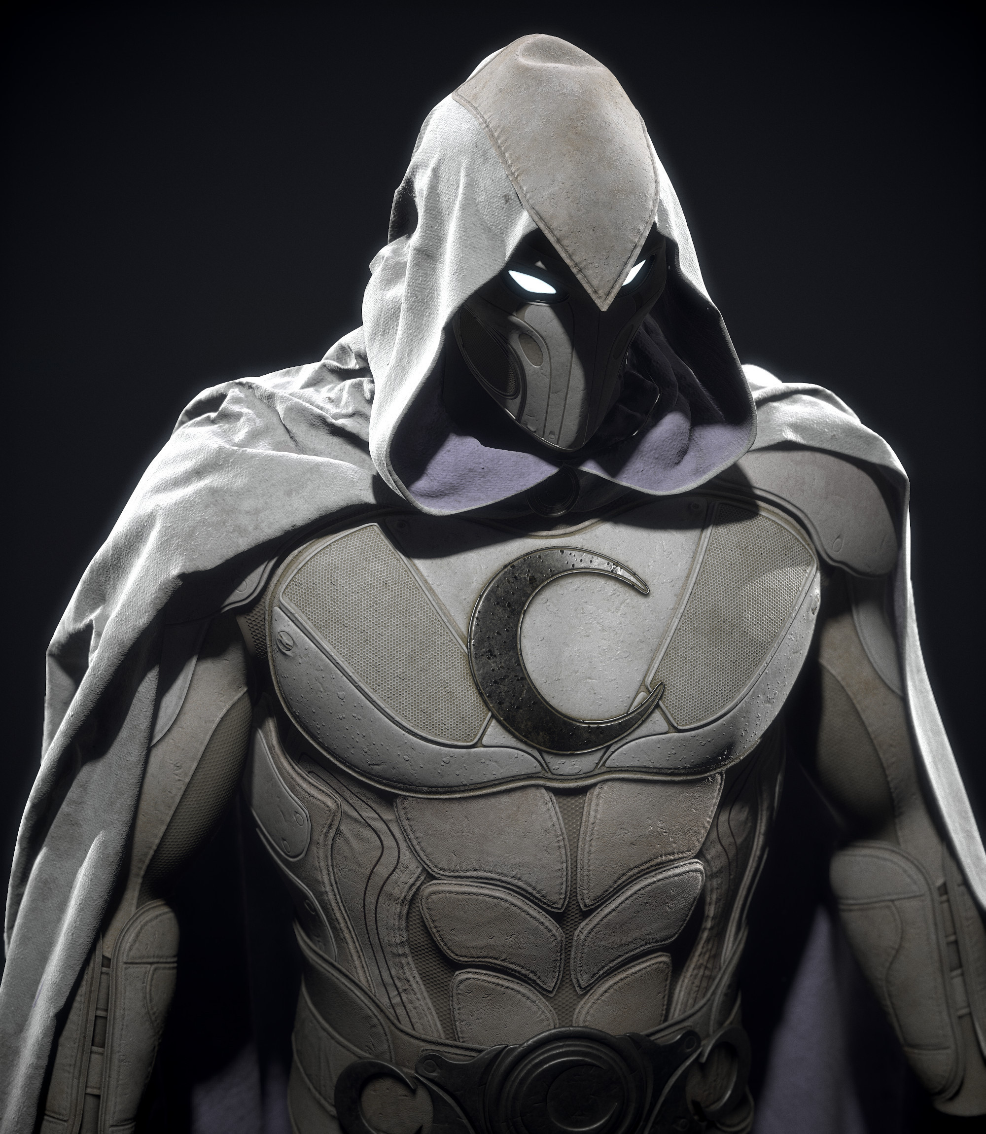 Moon Knight's suit, Moon Knight art, Moon Knight concept, Moon Knight design, 2000x2300 HD Phone