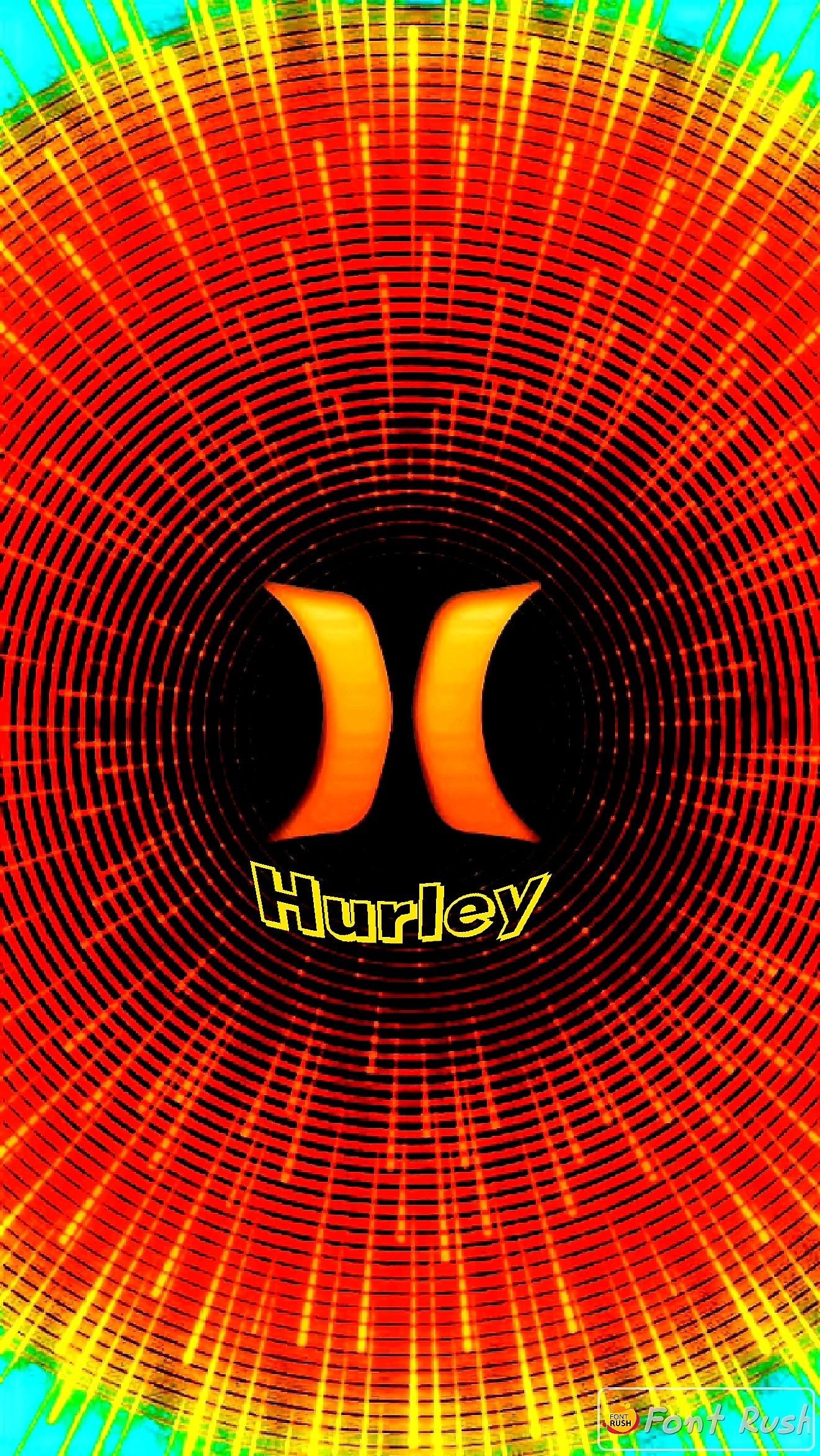 Orange, Hurley Logo Wallpaper, 1330x2350 HD Phone