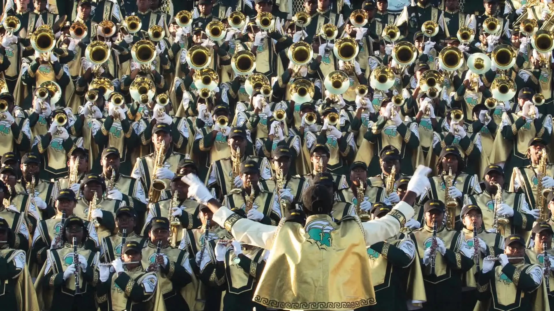 NSU Spartan Legion, National battle of the bands, Houston performance, Showmanship excellence, 1920x1080 Full HD Desktop