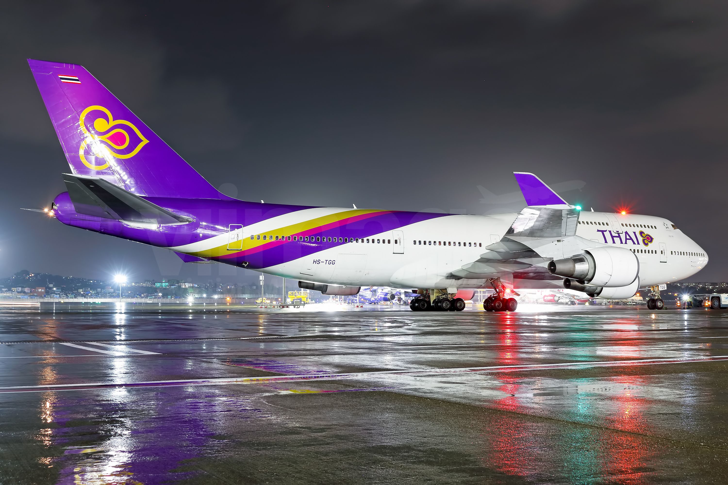 Thai Airways International 747, HS TGG aircraft, 3000x2000 HD Desktop