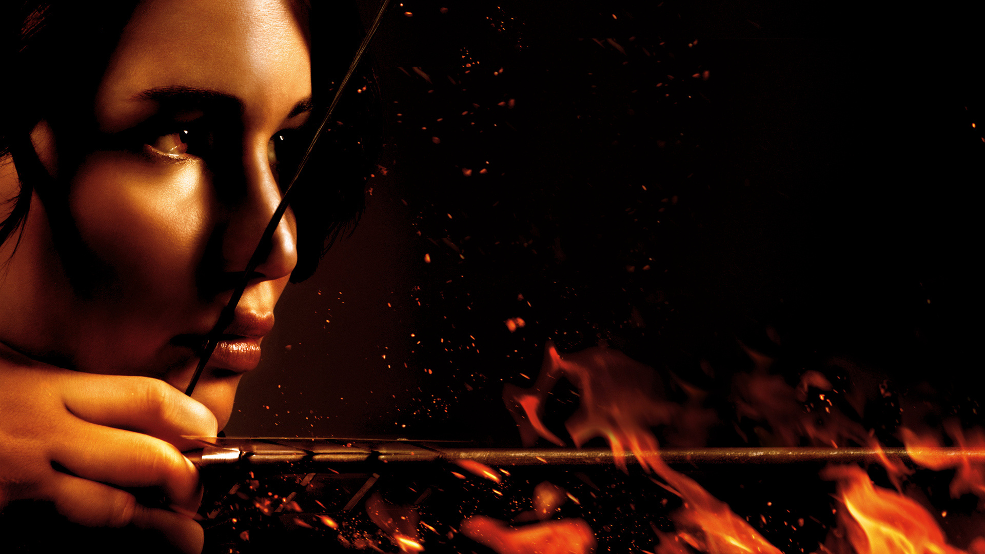 The Hunger Games, Fiery wallpaper, Exciting film franchise, Epic adventure, 1920x1080 Full HD Desktop