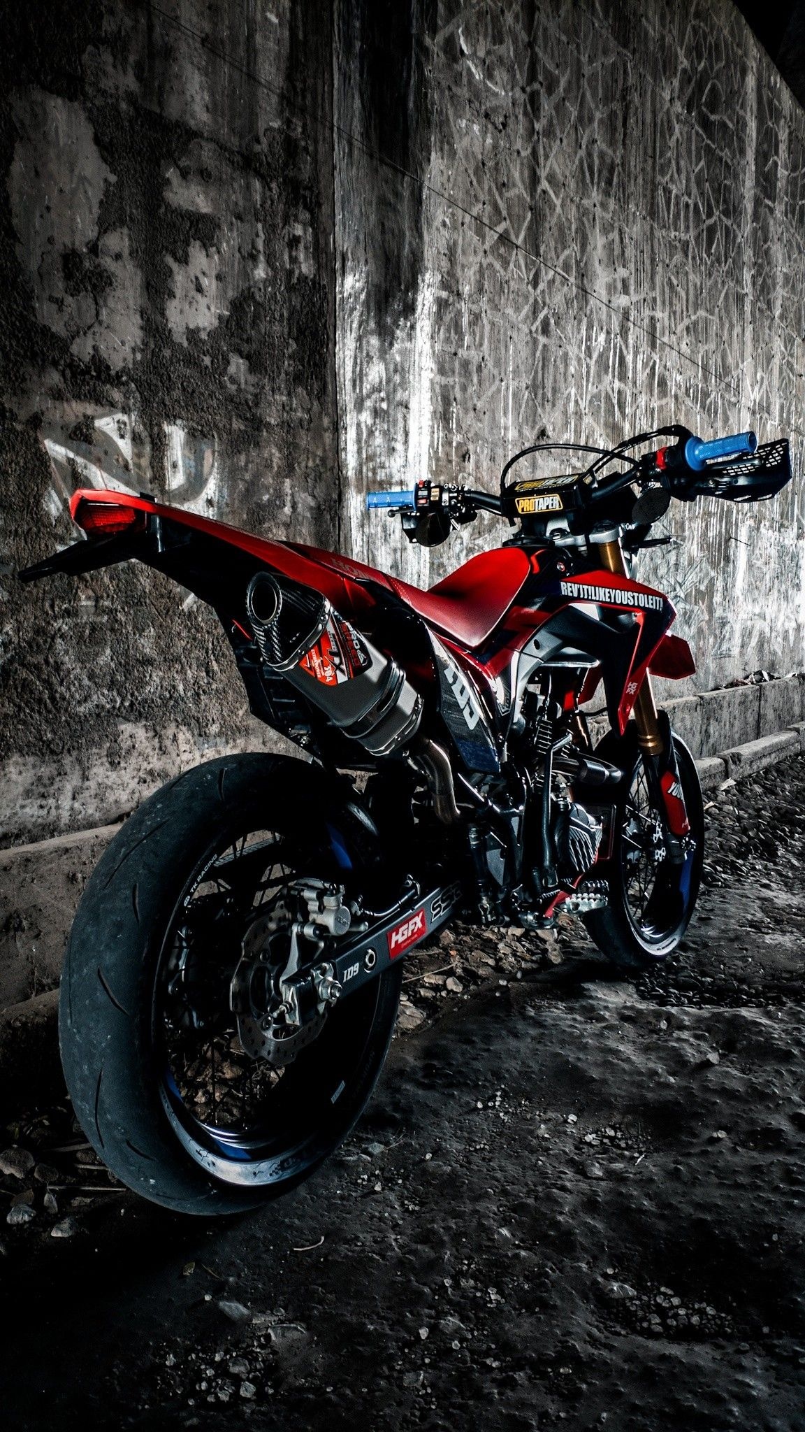 Honda CRF150L, Supermoto Wallpaper, 1160x2050 HD Phone