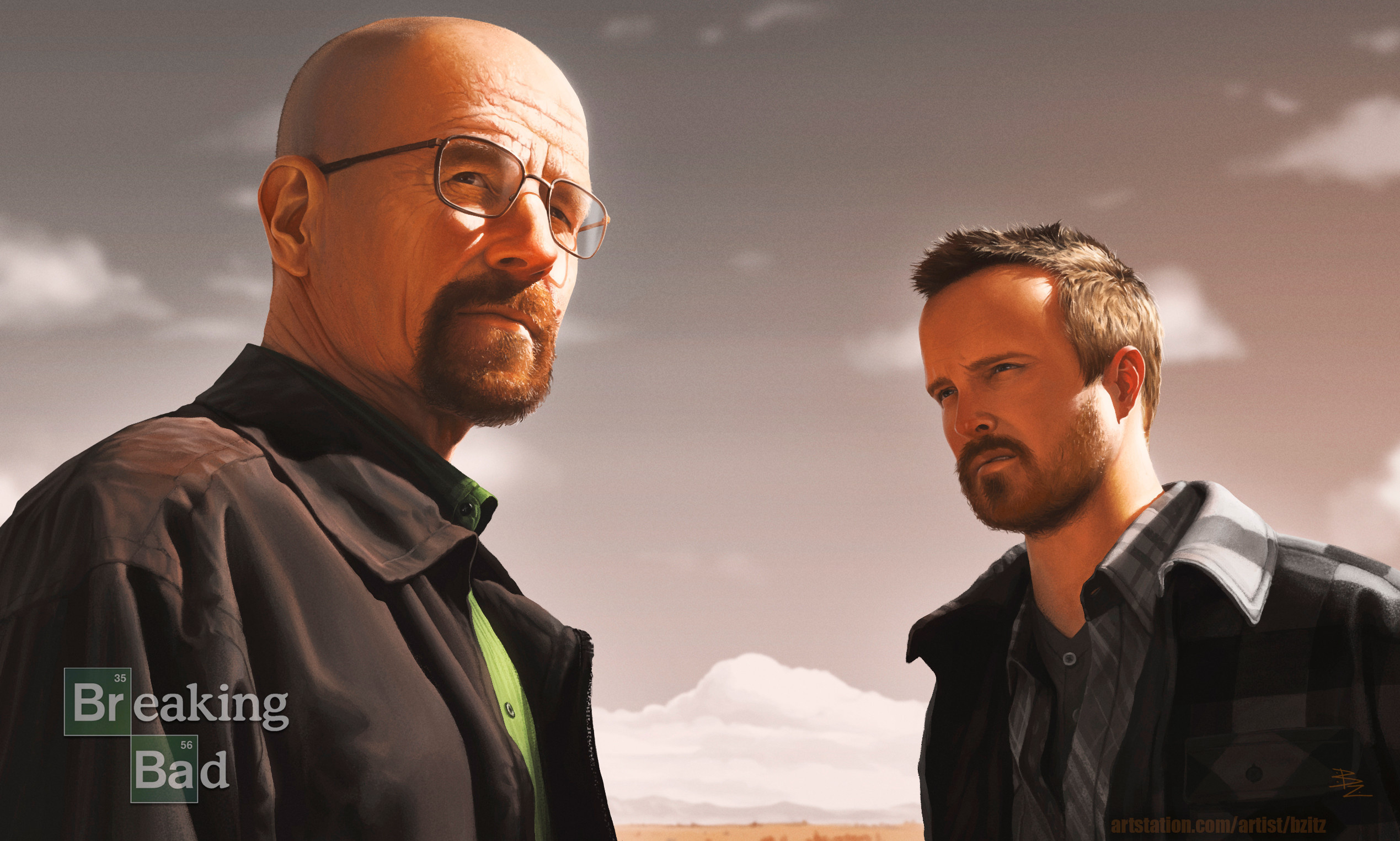 Breaking Bad, Cropped wallpaper, Walter White and Jesse Pinkman, HD quality, 2540x1530 HD Desktop