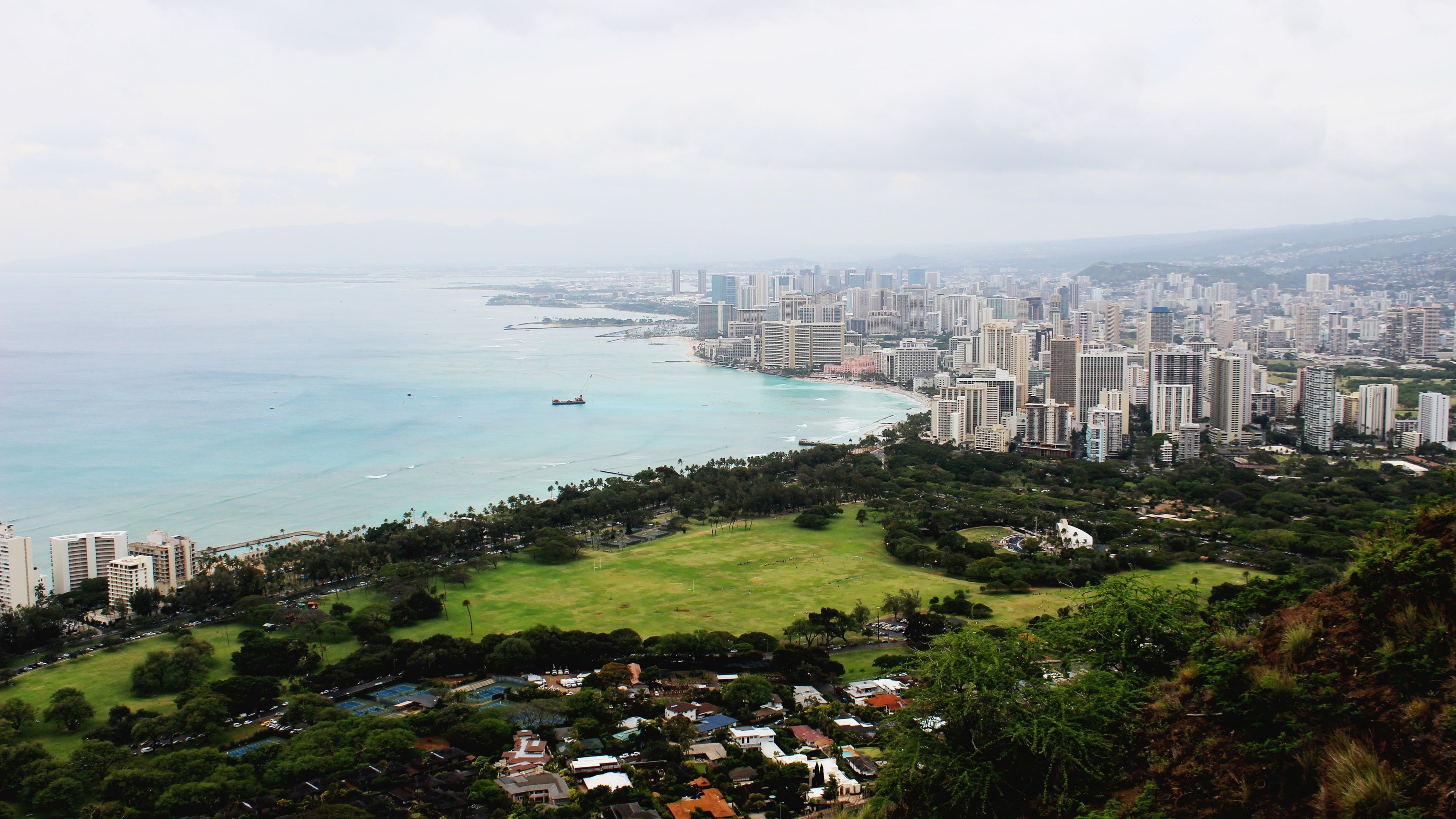 O'ahu coast wallpaper, Diamond Head beauty, California vibes, Travel, 3840x2160 4K Desktop