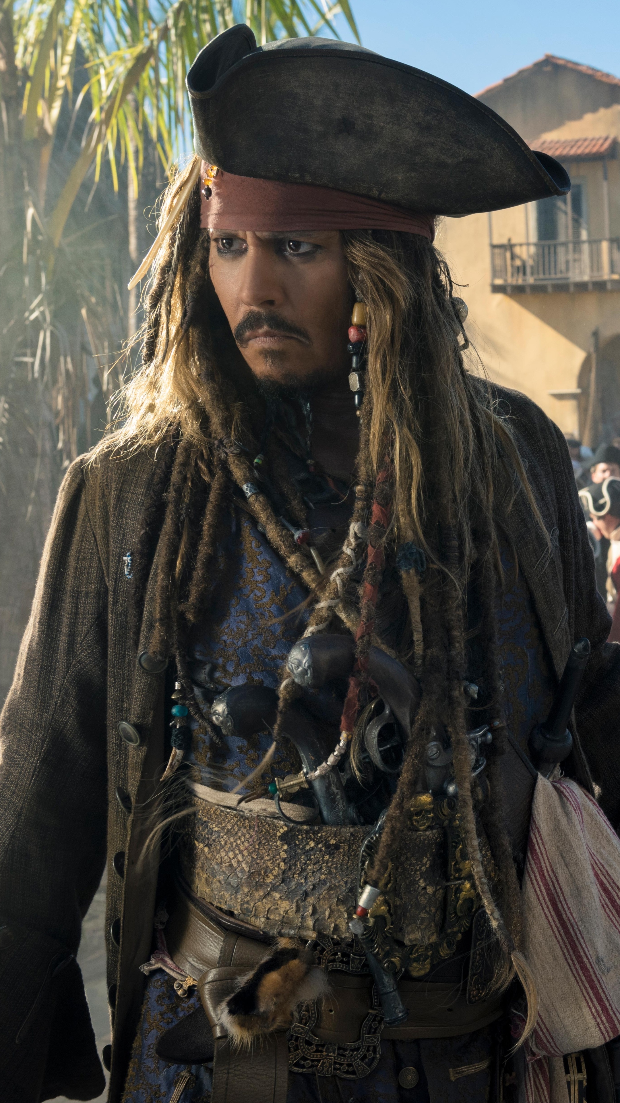 Johnny Depp, Pirates of the Caribbean, Sony Xperia, HD 4k, 2160x3840 4K Phone