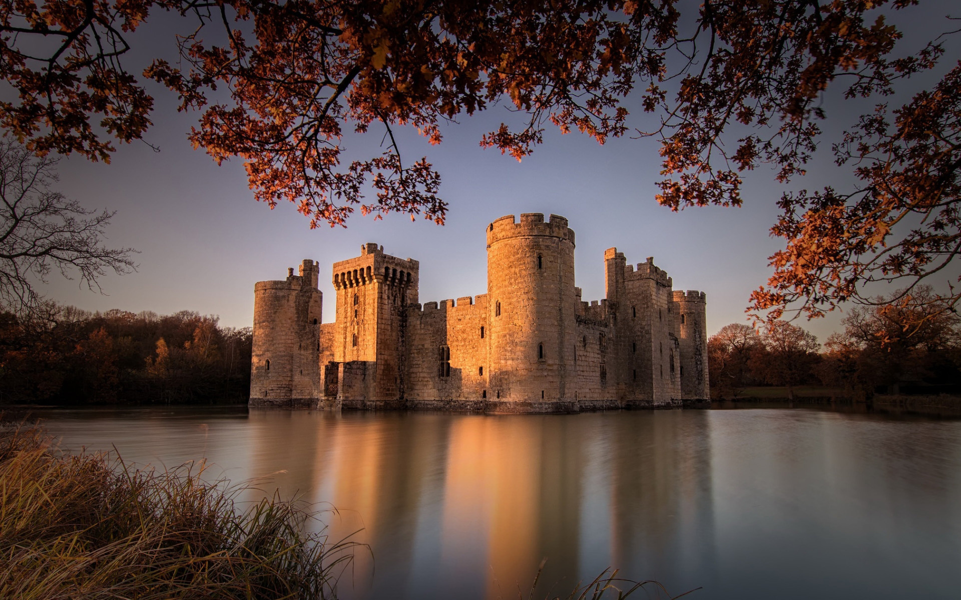 Sunset, English landmarks, Summer, United Kingdom, 1920x1200 HD Desktop