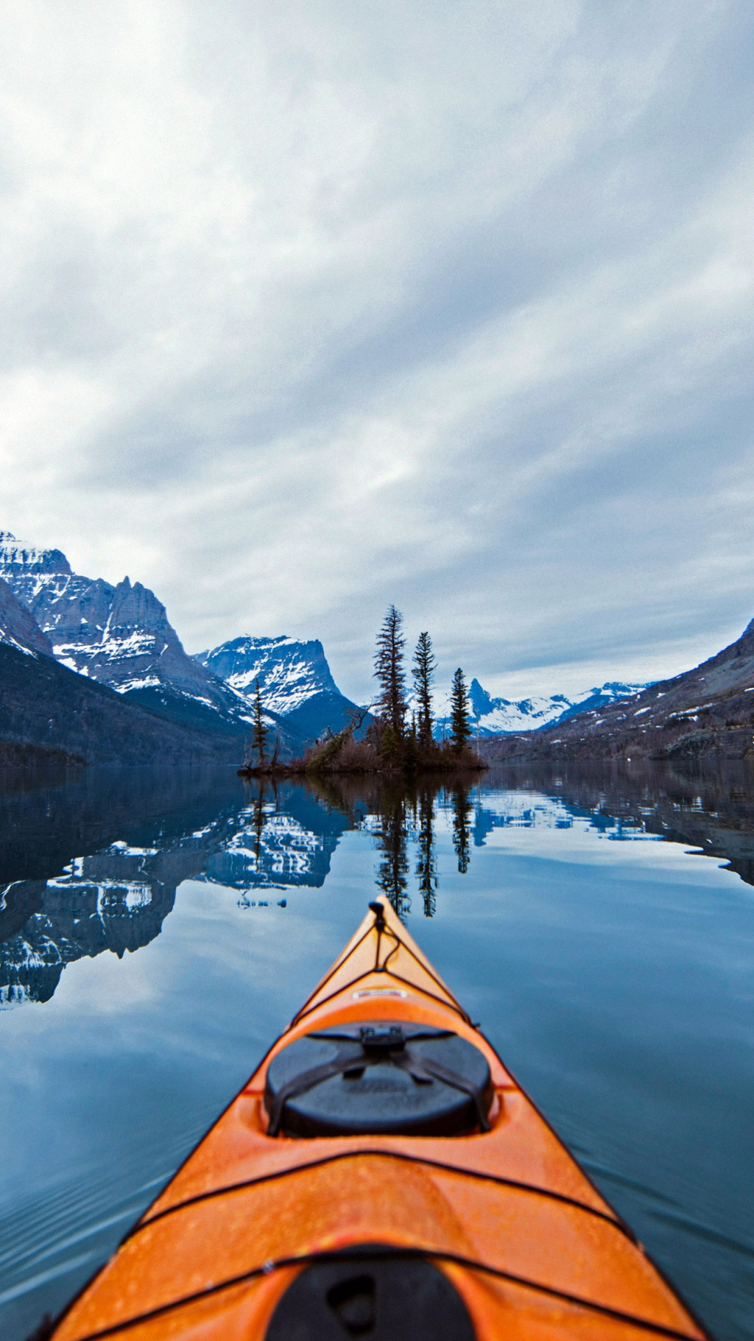 Glacier National Park, Kayaking Wallpaper, 1080x1920 Full HD Phone