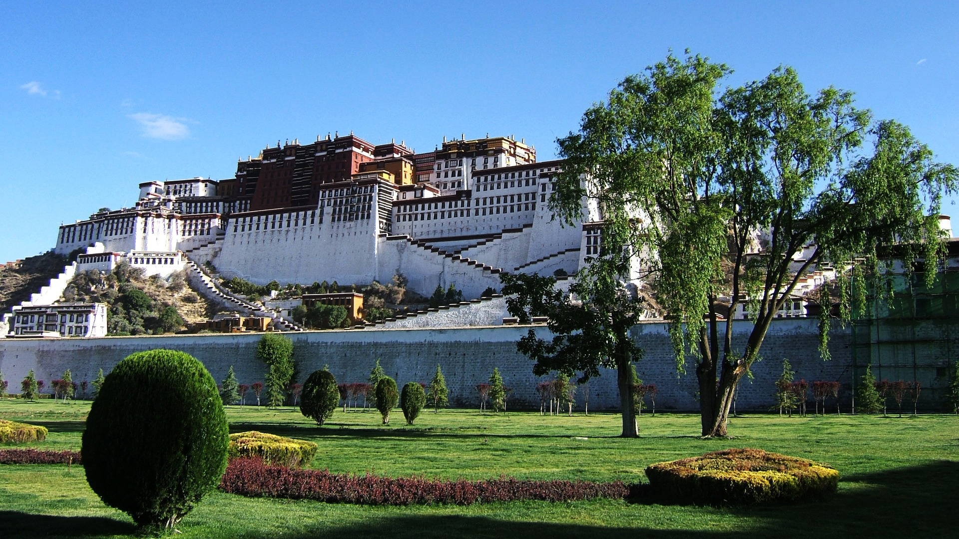 Potala Palace, Llasa, Travel inspiration, Dalai Lama, 1920x1080 Full HD Desktop