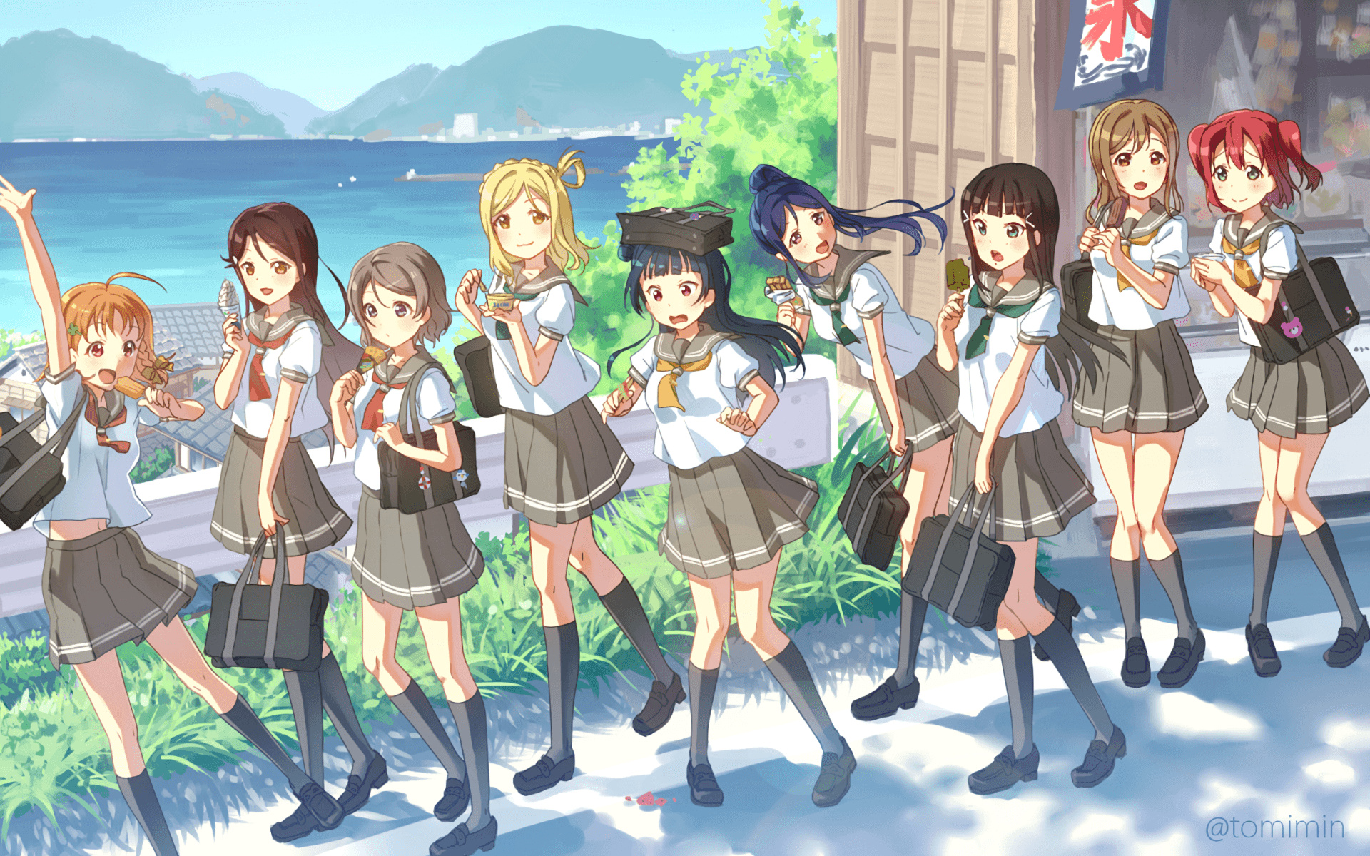 Love Live! School Idol, HD wallpapers, Music anime, Energetic performances, 1920x1200 HD Desktop