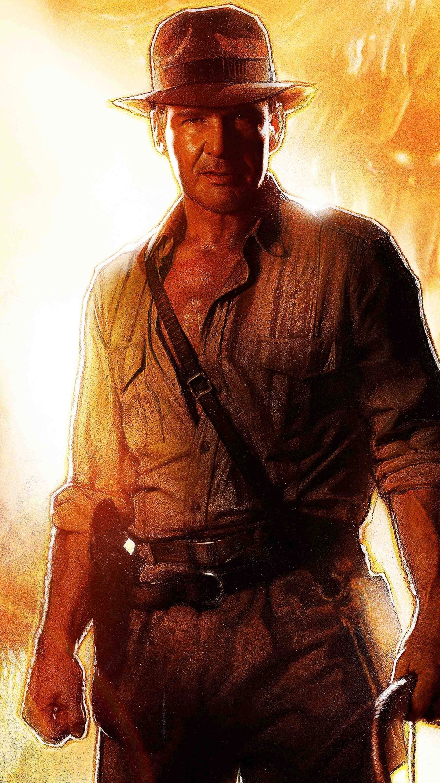 Indiana Jones and the Kingdom of the Crystal Skull, Harrison Ford Wallpaper, 1440x2560 HD Phone