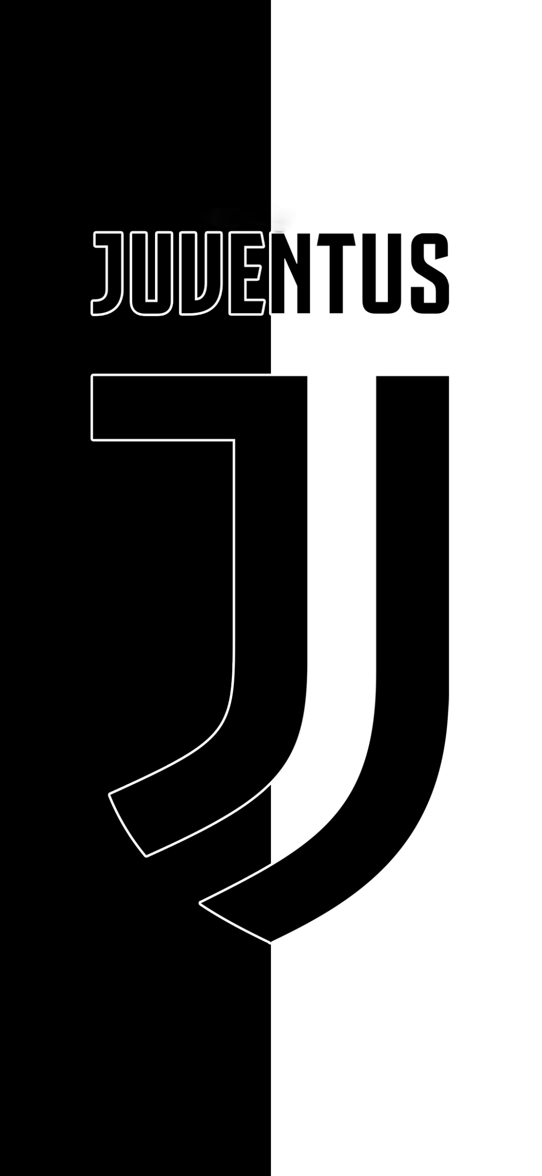 Monochrome, Juventus Logo Wallpaper, 1080x2340 HD Phone