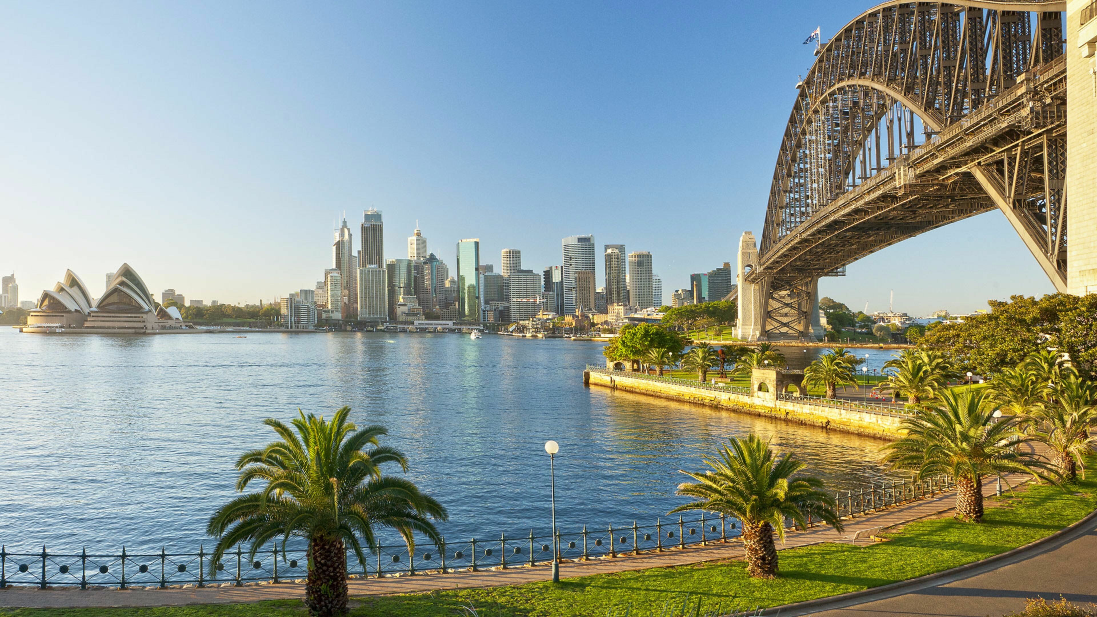 Sydney 4k wallpaper, Harbour views, Stunning skyline, Iconic landmarks, 3840x2160 4K Desktop