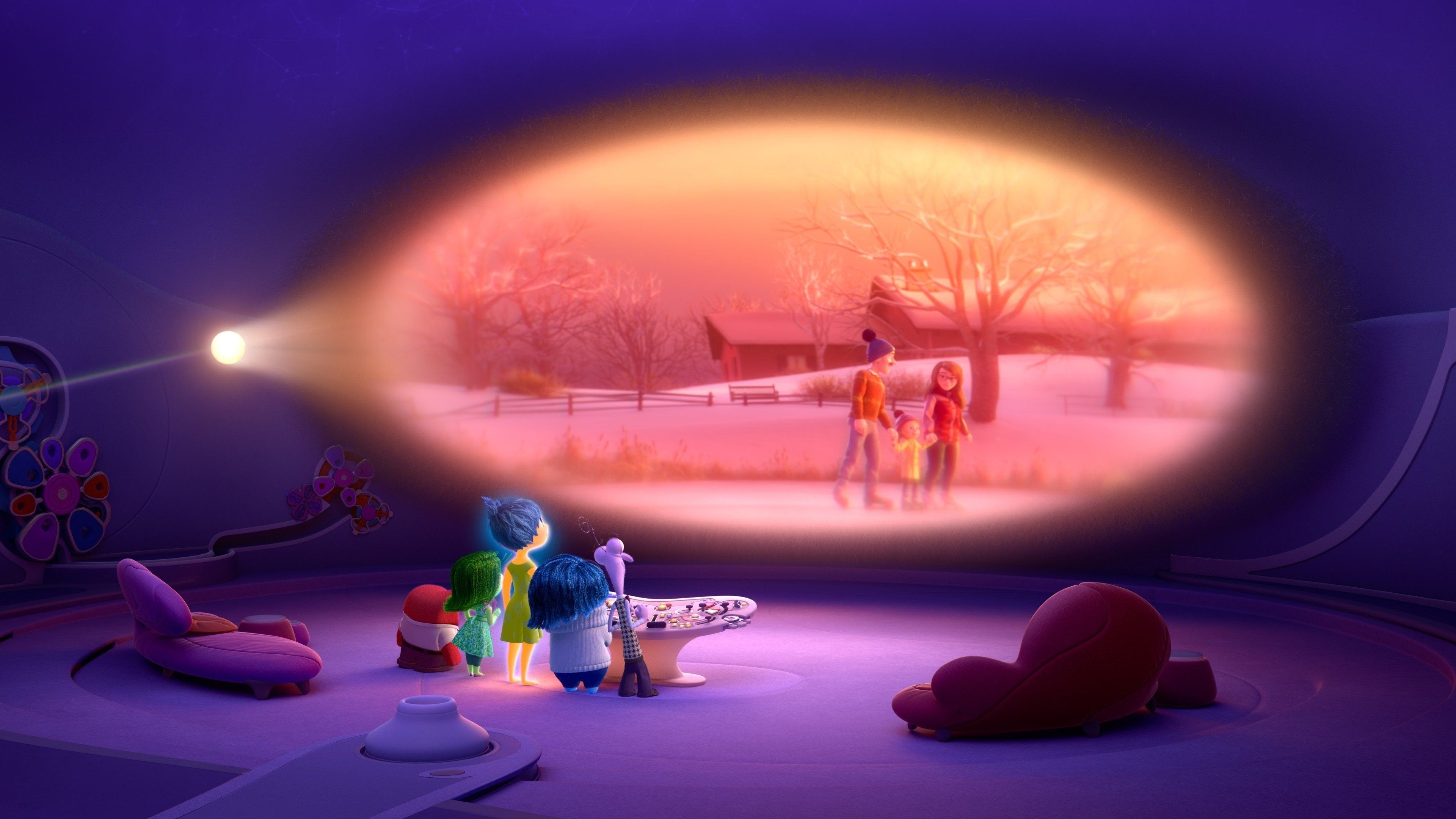 Inside Out, Pixar Wallpaper, 3840x2160 4K Desktop