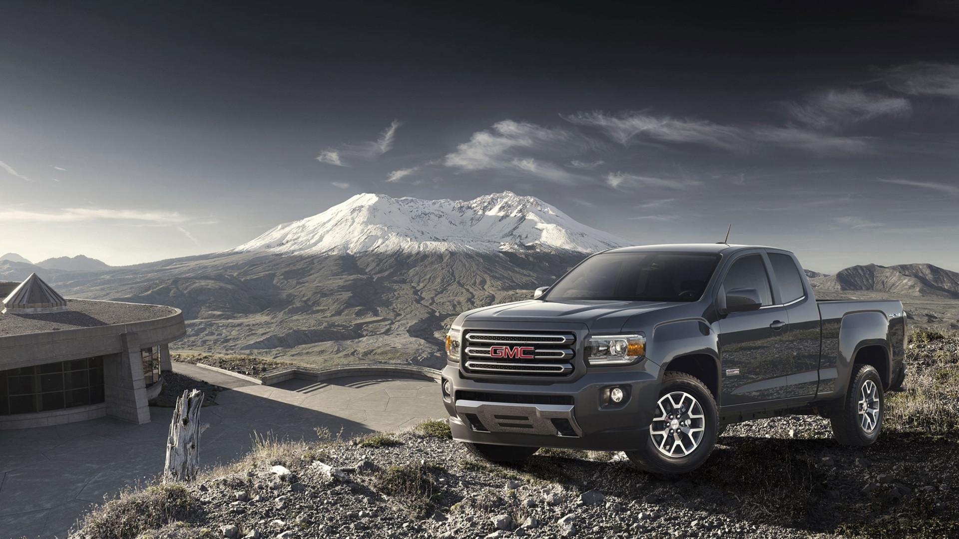 GMC Canyon, Brand logo, Automotive power, Stylish pickup, 1920x1080 Full HD Desktop