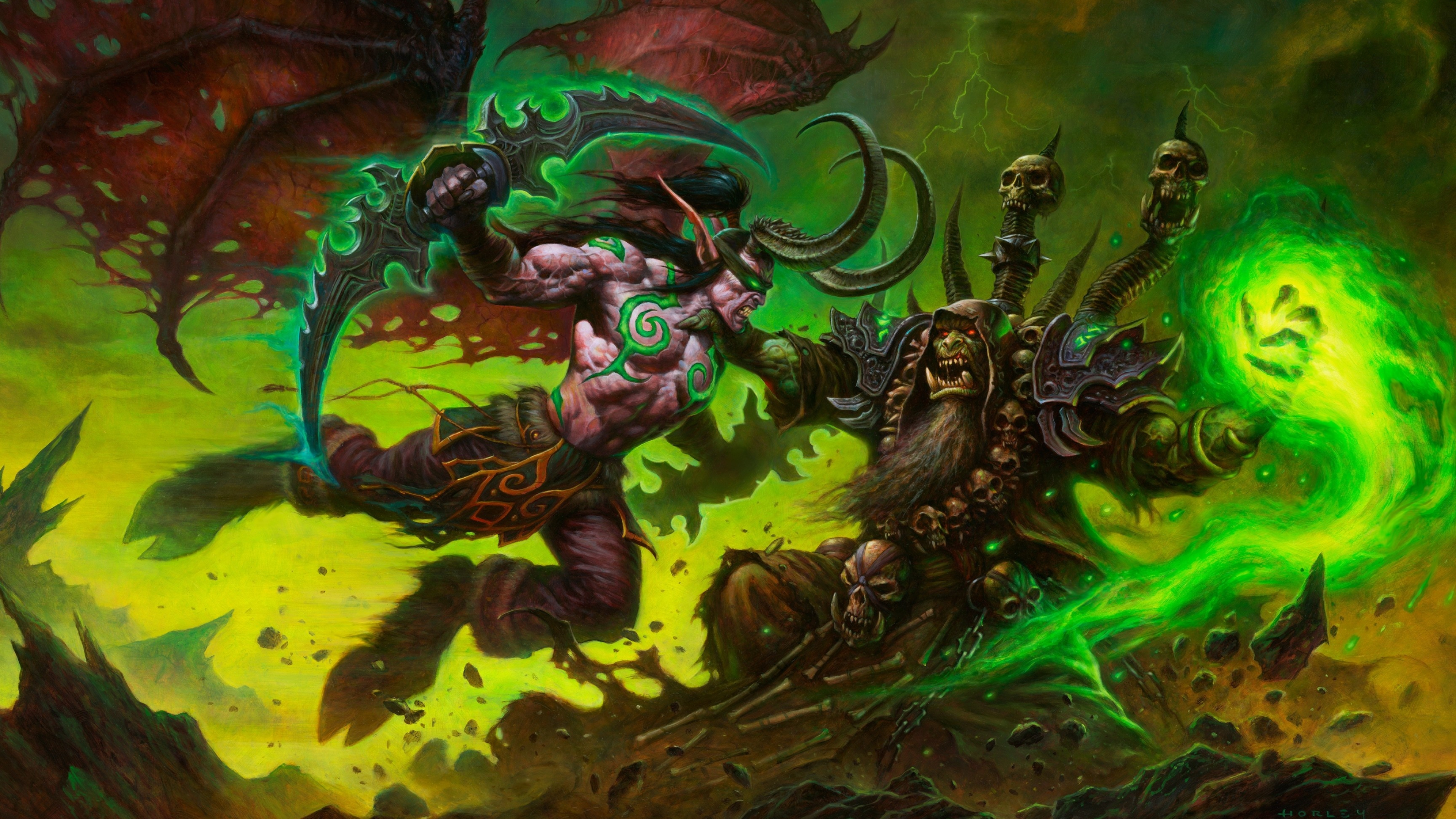 WoW: Legion, Illidan Wallpaper, 3840x2160 4K Desktop