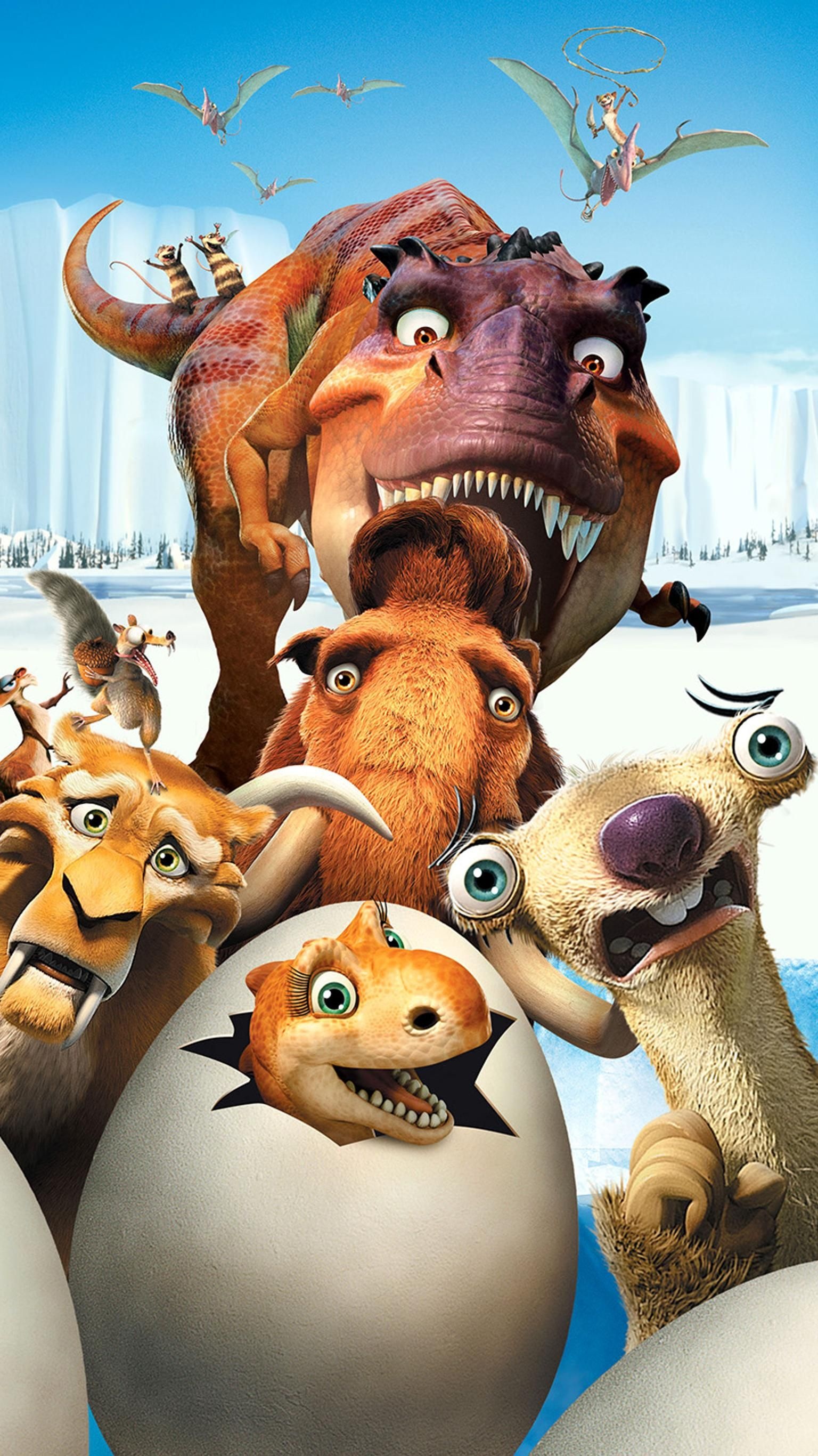 Ice Age: Dawn of the Dinosaurs, Disney Wallpaper, 1540x2740 HD Phone