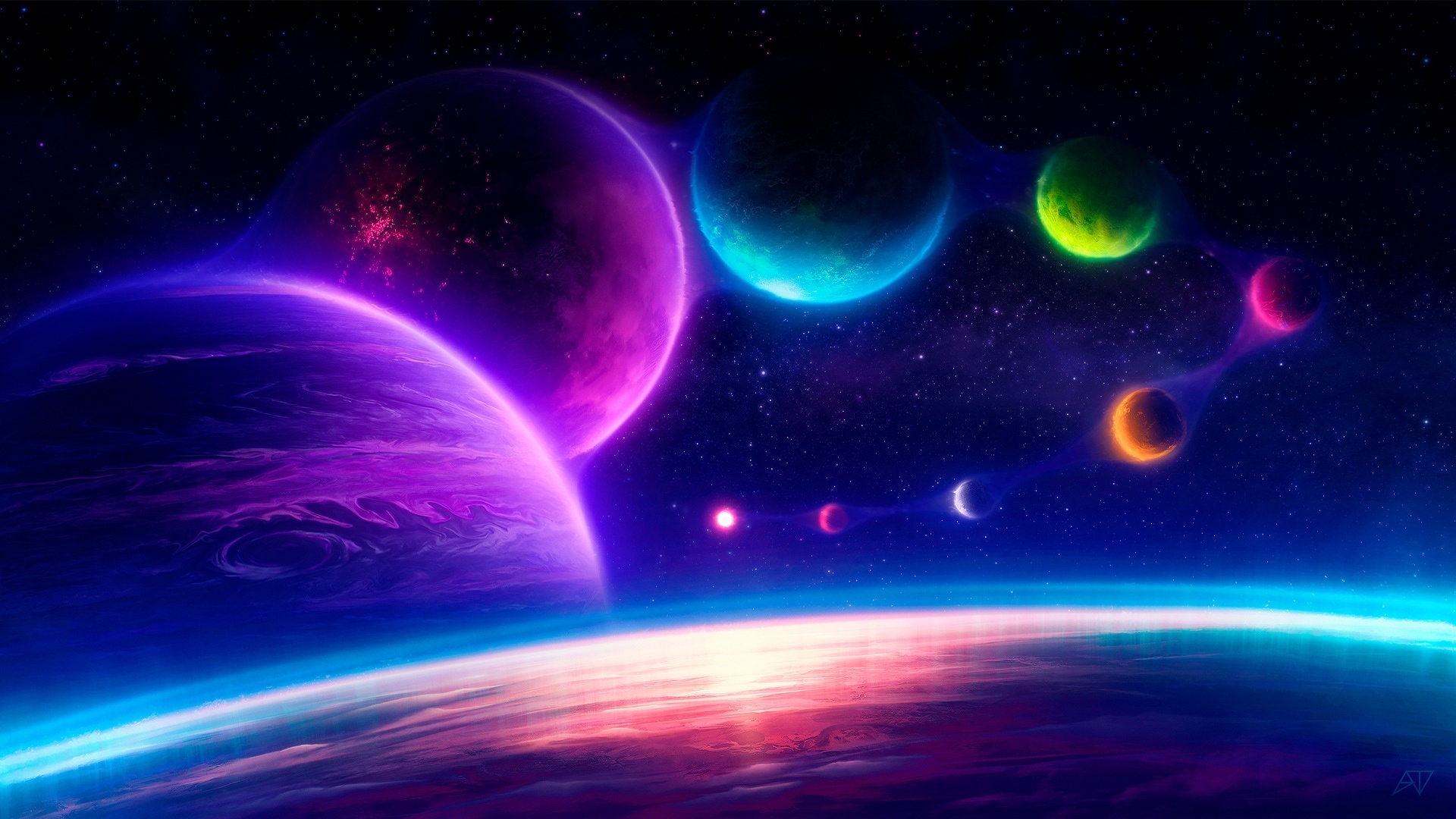 9 Planets, Planet wallpapers, 1920x1080 Full HD Desktop