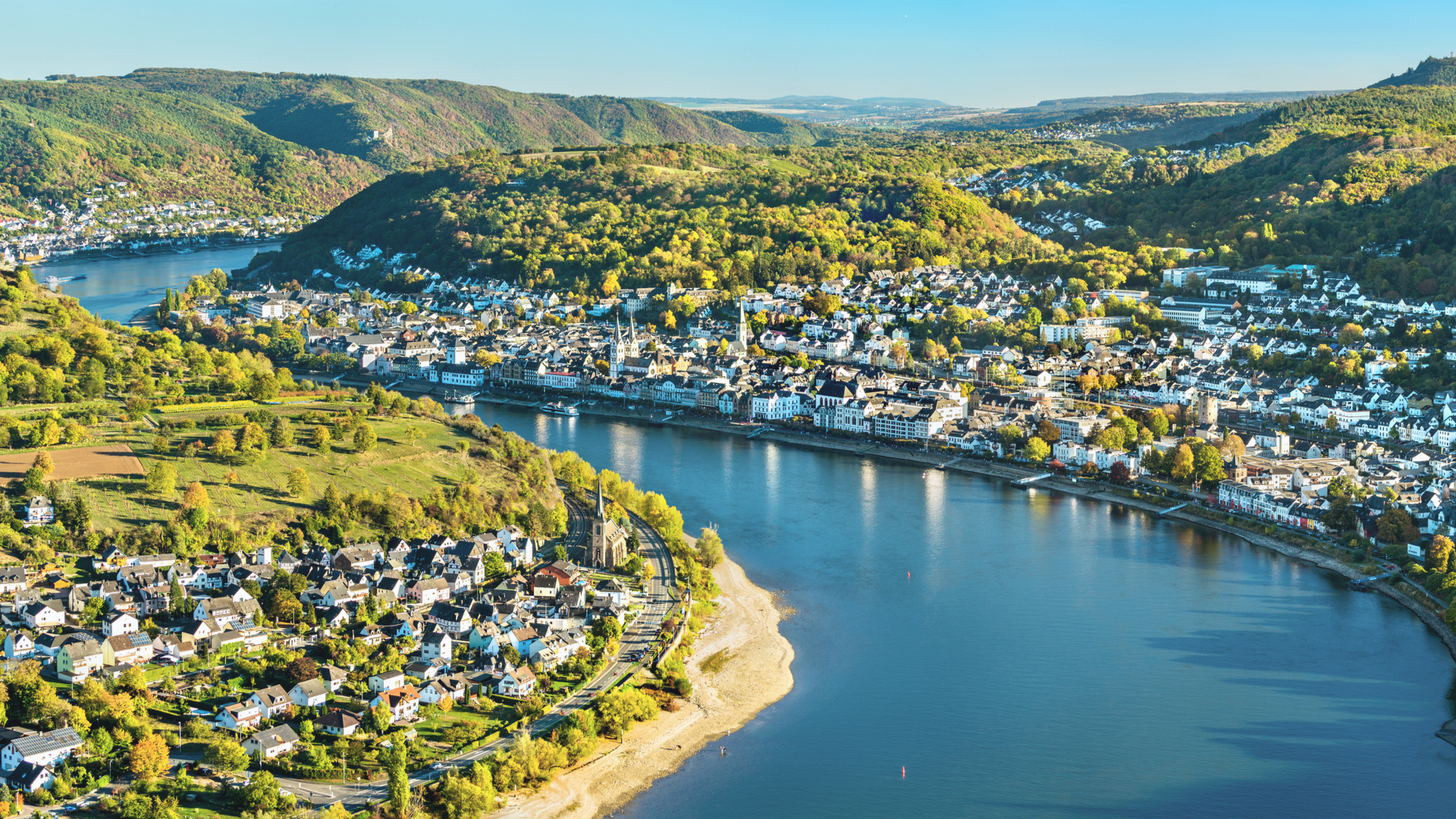 The Rhine River, Heidelberg to Boppard, private car transfer, day trip, 1920x1080 Full HD Desktop