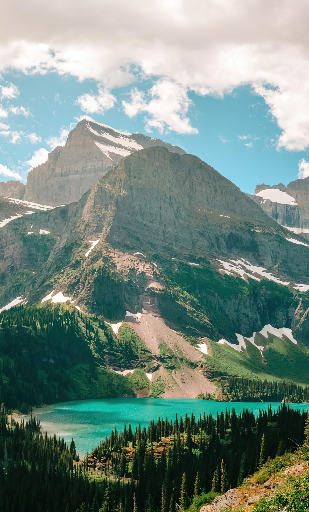 Glacier National Park, Grinnell Lake, 5k iPhone 6, 1280x2120 HD Phone