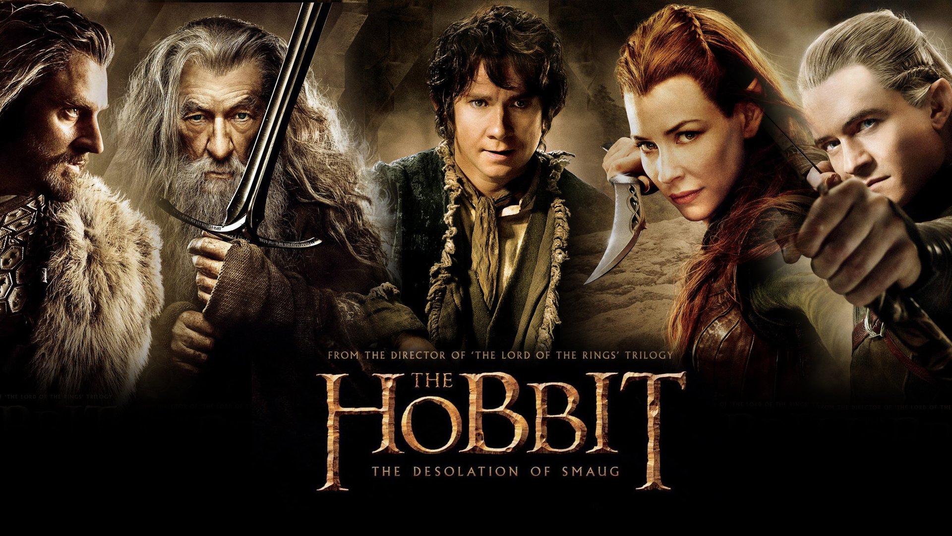 The Hobbit, Desolation of Smaug, Epic battle scenes, Lord of the Rings connection, 1920x1080 Full HD Desktop