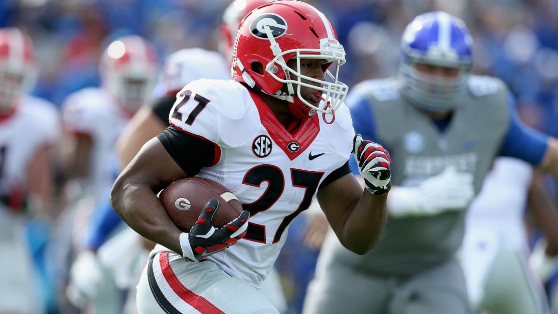 Nick Chubb, Georgia Bulldogs Wallpaper, 1920x1080 Full HD Desktop