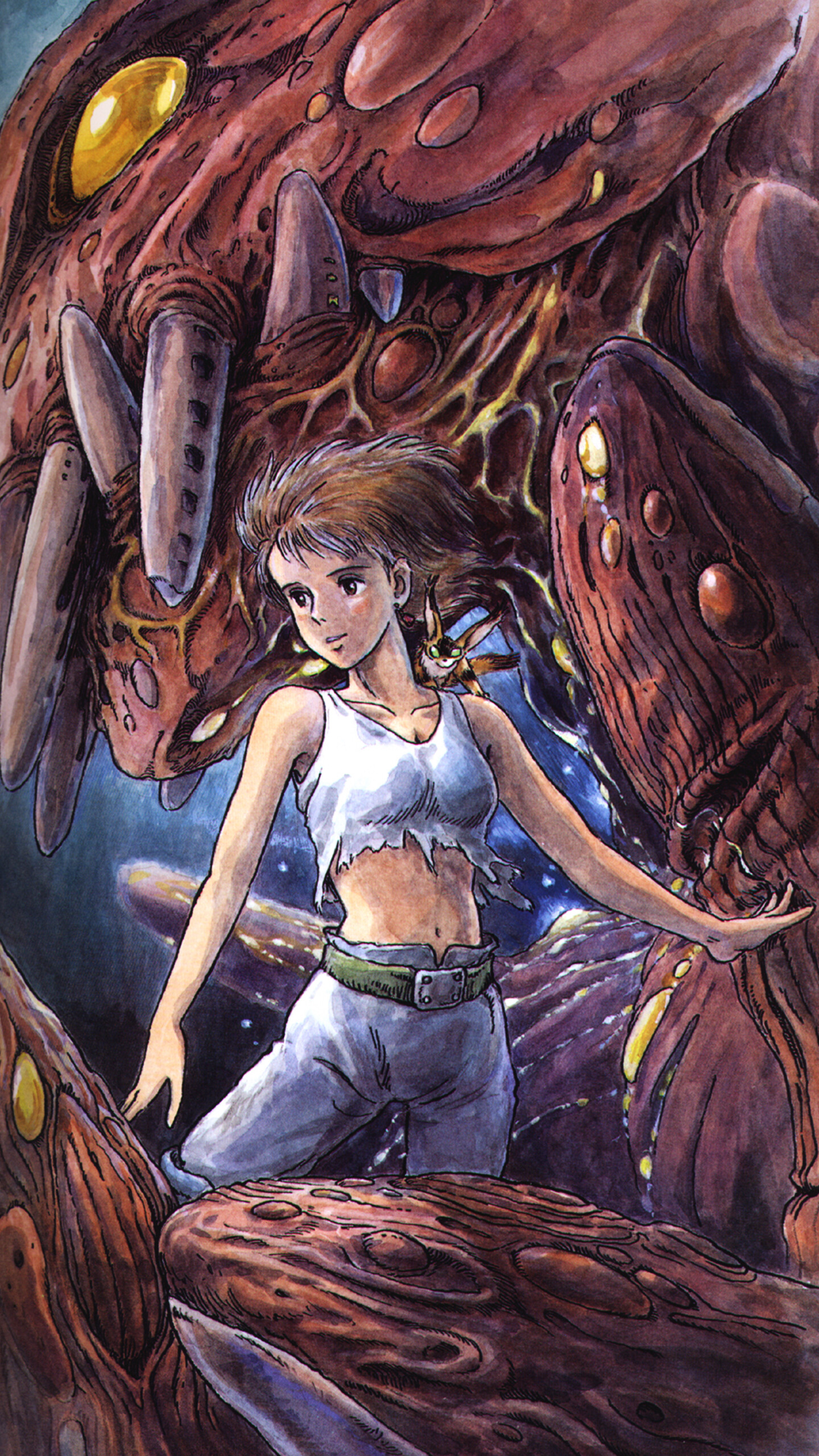 Nausicaa of the Valley of the Wind, The Forgotten Lair, Mobile wallpapers, Stunning visuals, 1440x2560 HD Phone