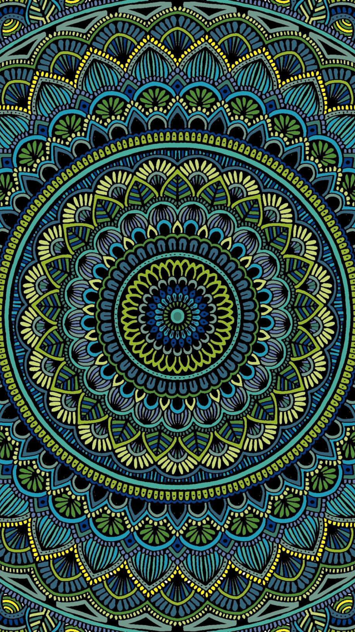 Digital art graphic wallpaper, Mandala design, Abstract visuals, Artistic expression, 1250x2210 HD Phone