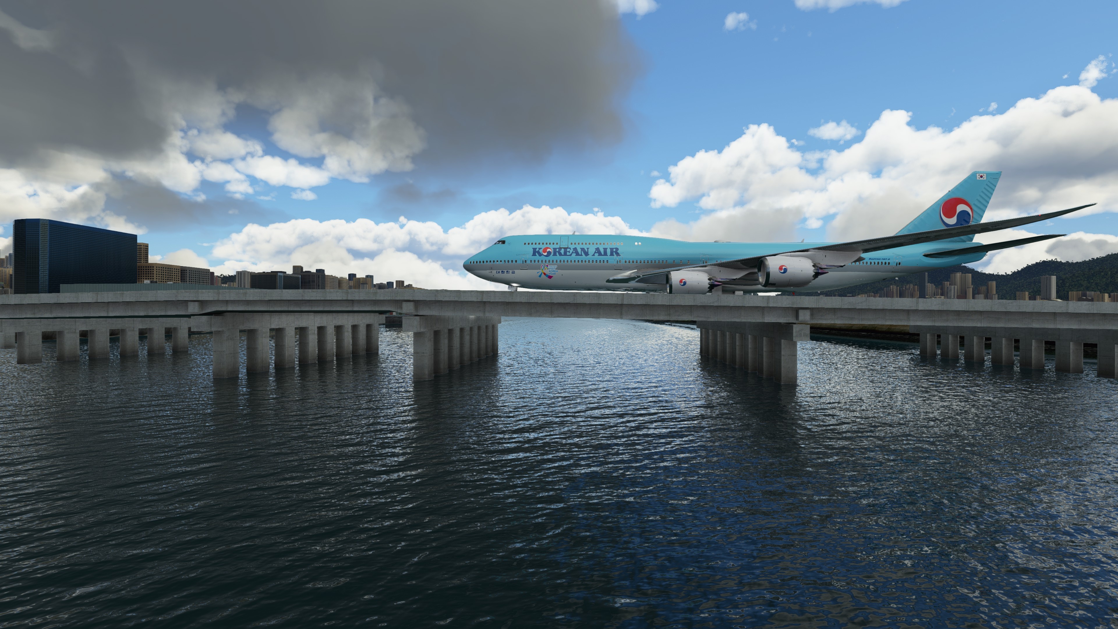 Korean Air, Kai Tak, Avsim Screen Shots Forum, Avsim Community, 3840x2160 4K Desktop