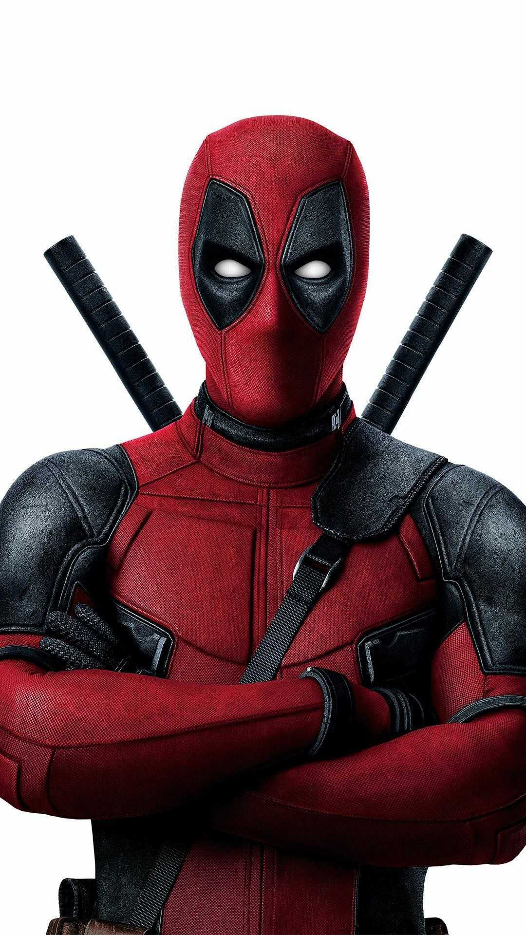 Deadpool, Deadpool's wallpaper, Marvel's iconic anti-hero, Fourth wall breaker, 1080x1920 Full HD Phone