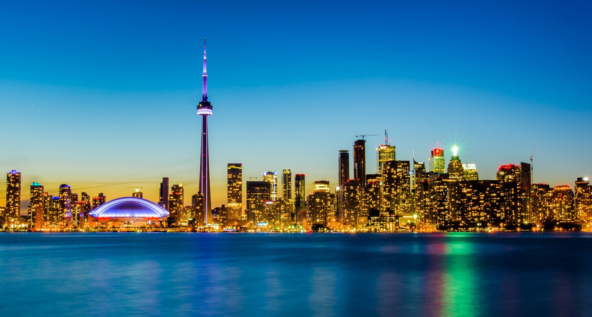 Toronto Skyline, Travels, Aitor Garcia Vinas, Toronto Zoo, 2050x1100 HD Desktop