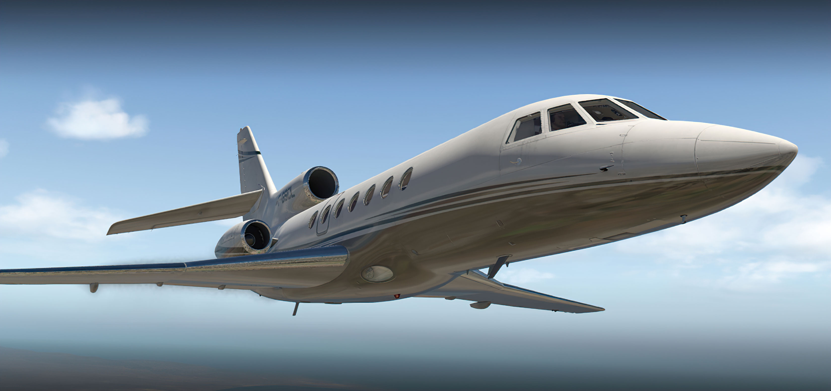 Dassault Falcon 50, Carenado, 3300x1560 Dual Screen Desktop