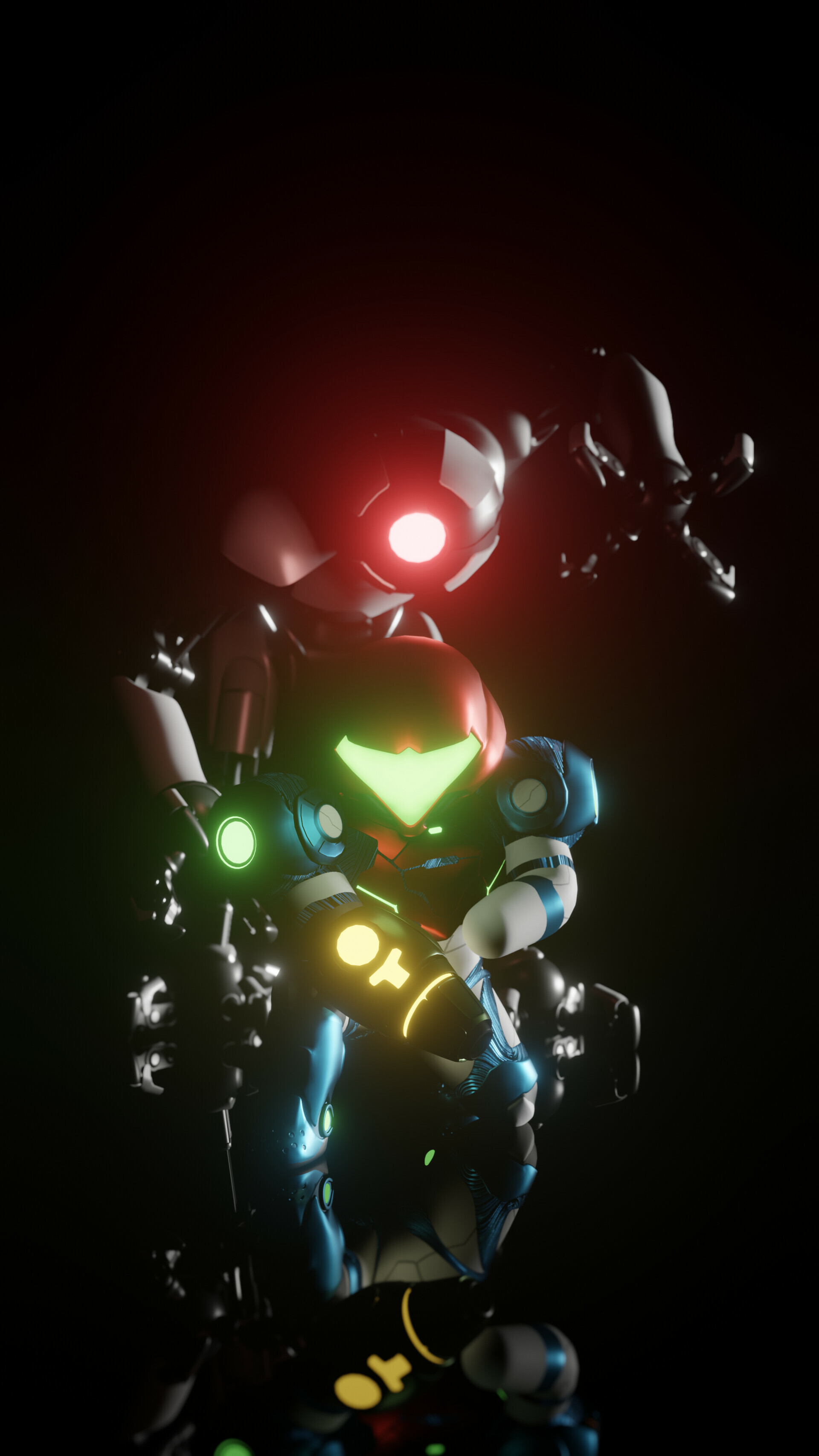 Metroid Dread, Alien menace, Intense exploration, Power suit battles, 1920x3420 HD Phone