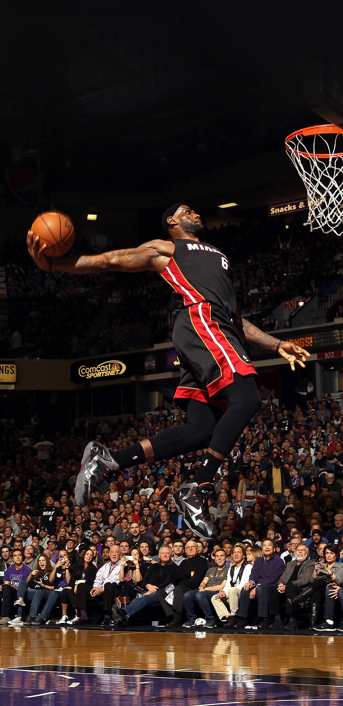 LeBron James, Dunk wallpapers, On, 1440x2960 HD Phone