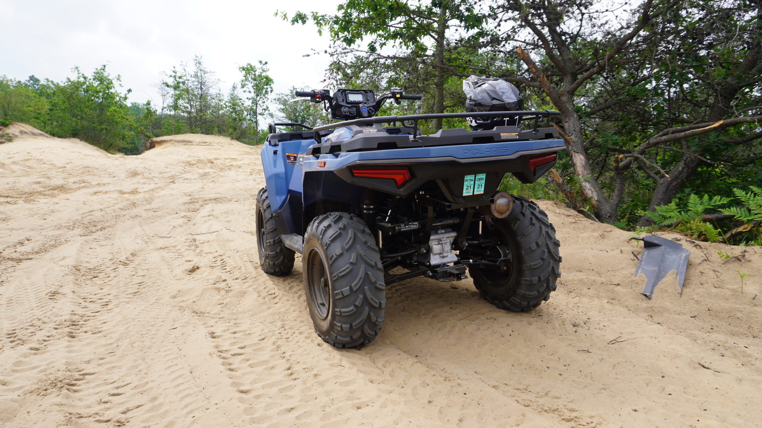 Polaris Sportsman 450 HO, test ride through northern Michigan, 2560x1440 HD Desktop