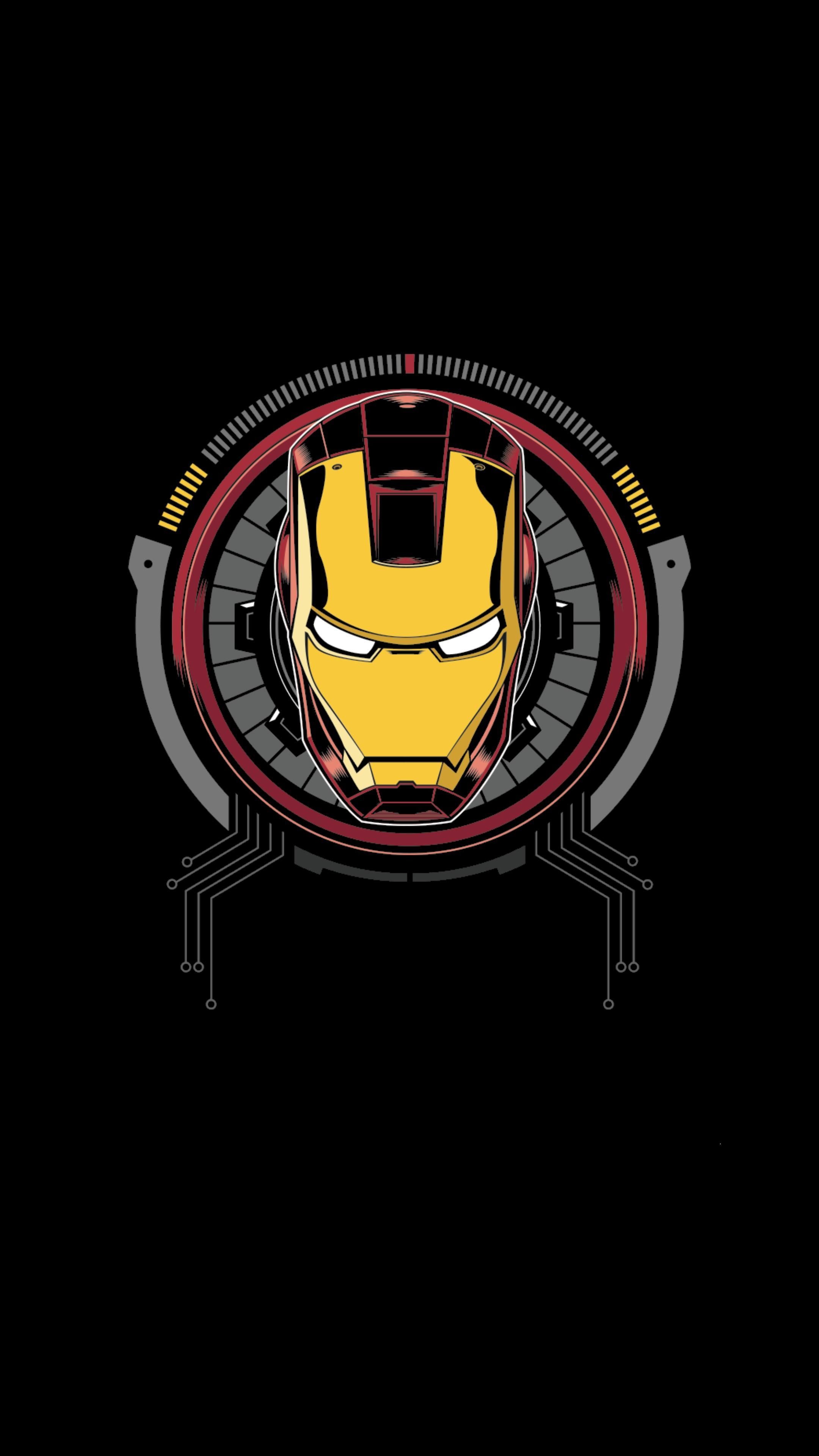 Jarvis, Iron Man Logo Wallpaper, 2160x3840 4K Phone