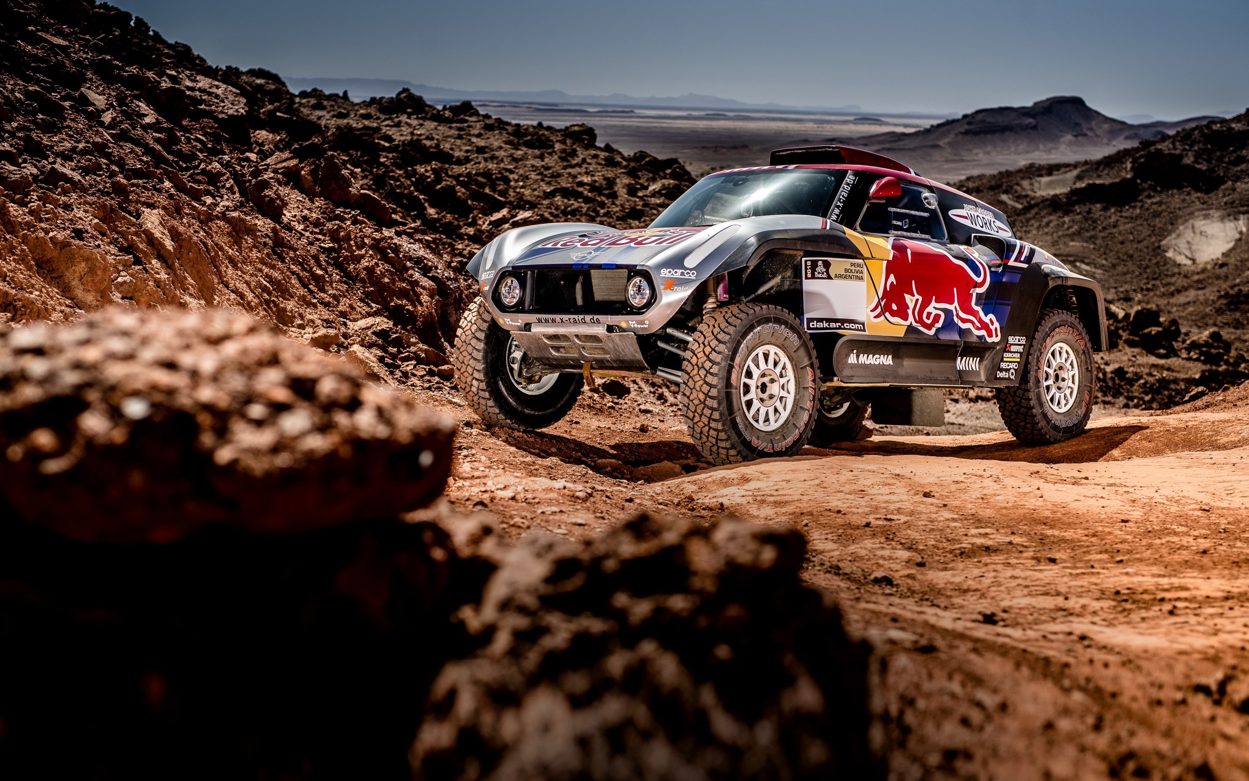 Red Bull Logo, Dakar Rally Wallpaper, 2560x1600 HD Desktop