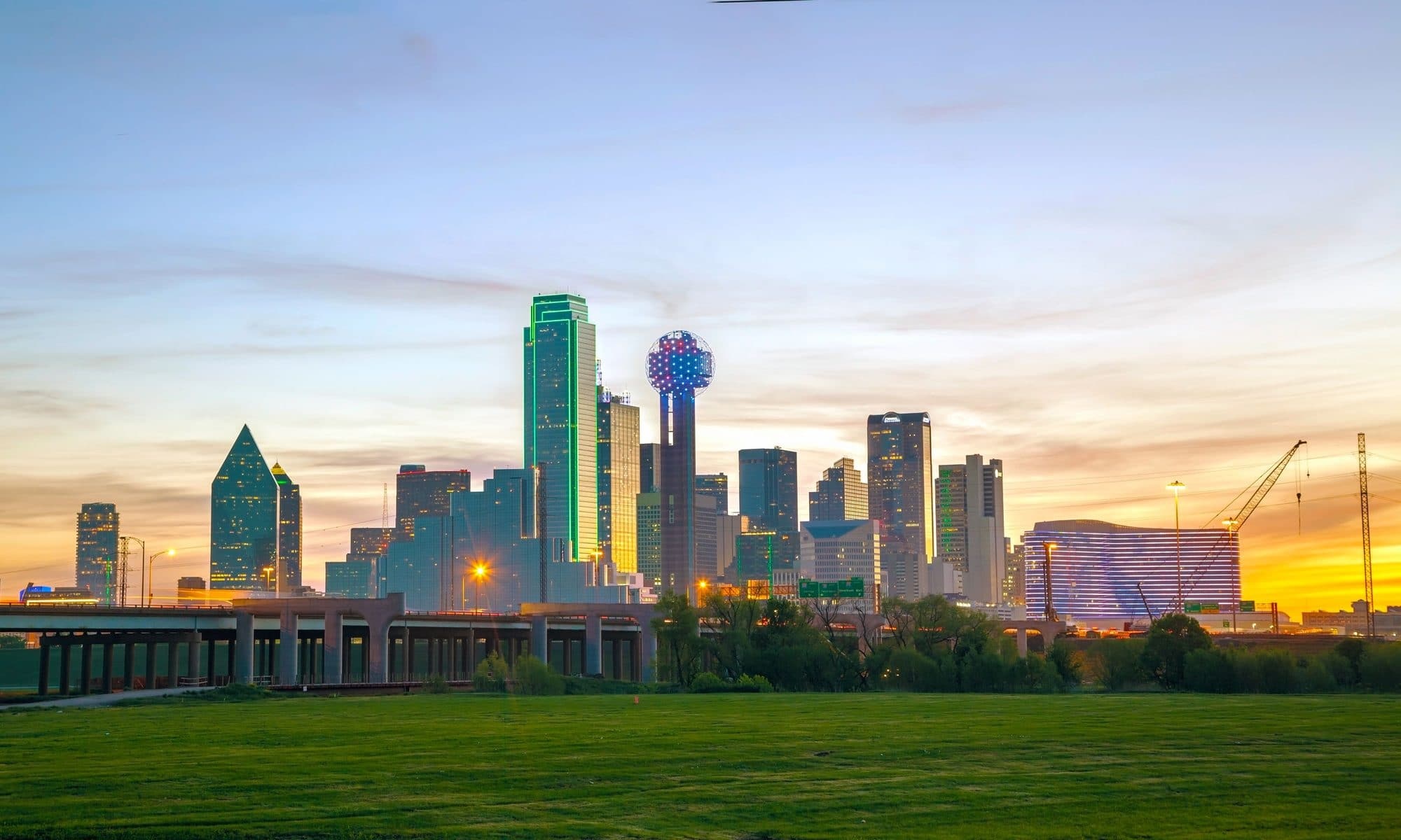 Dallas skyline, 2021 event, Festivities, Dallas, 2000x1200 HD Desktop