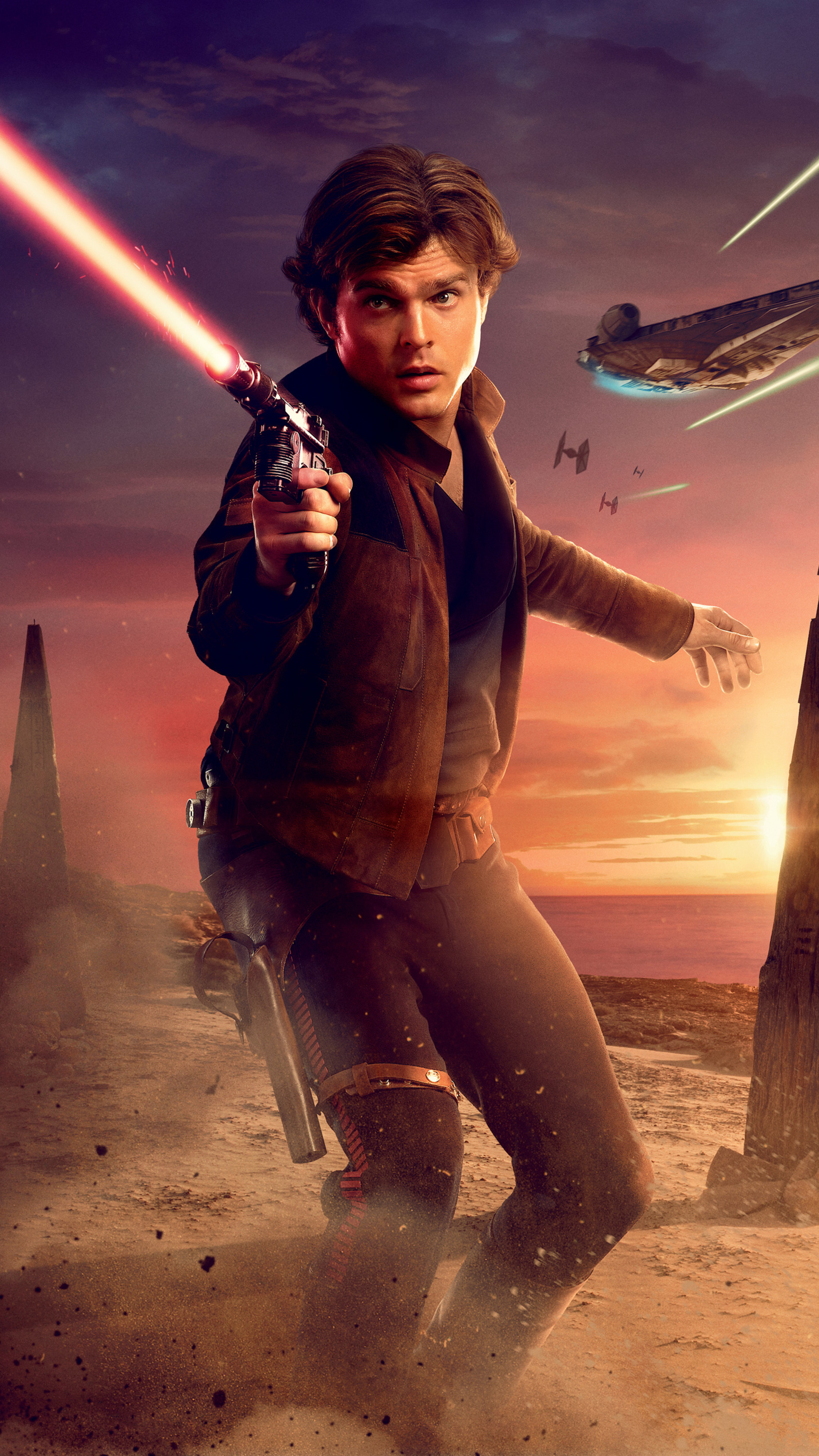 Alden Ehrenreich, Han Solo Wallpaper, 2160x3840 4K Phone