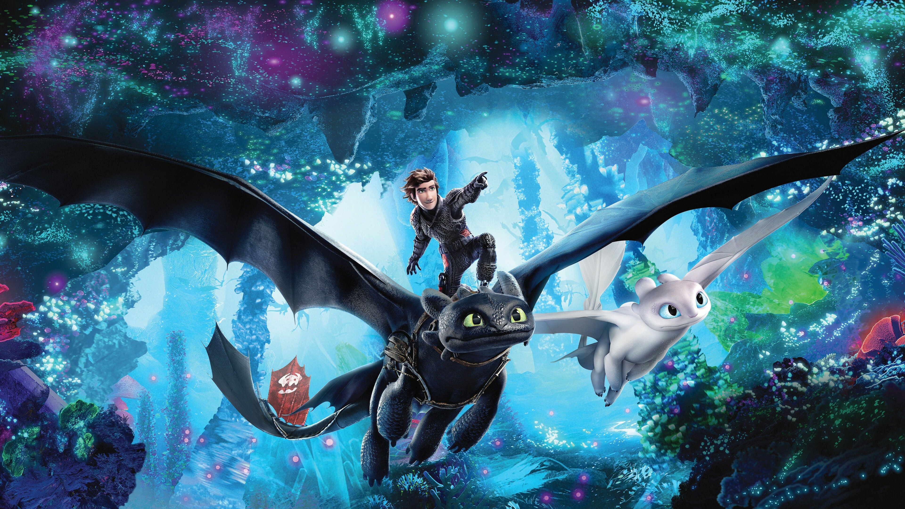 The Hidden World, How to Train Your Dragon Wallpaper, 3840x2160 4K Desktop